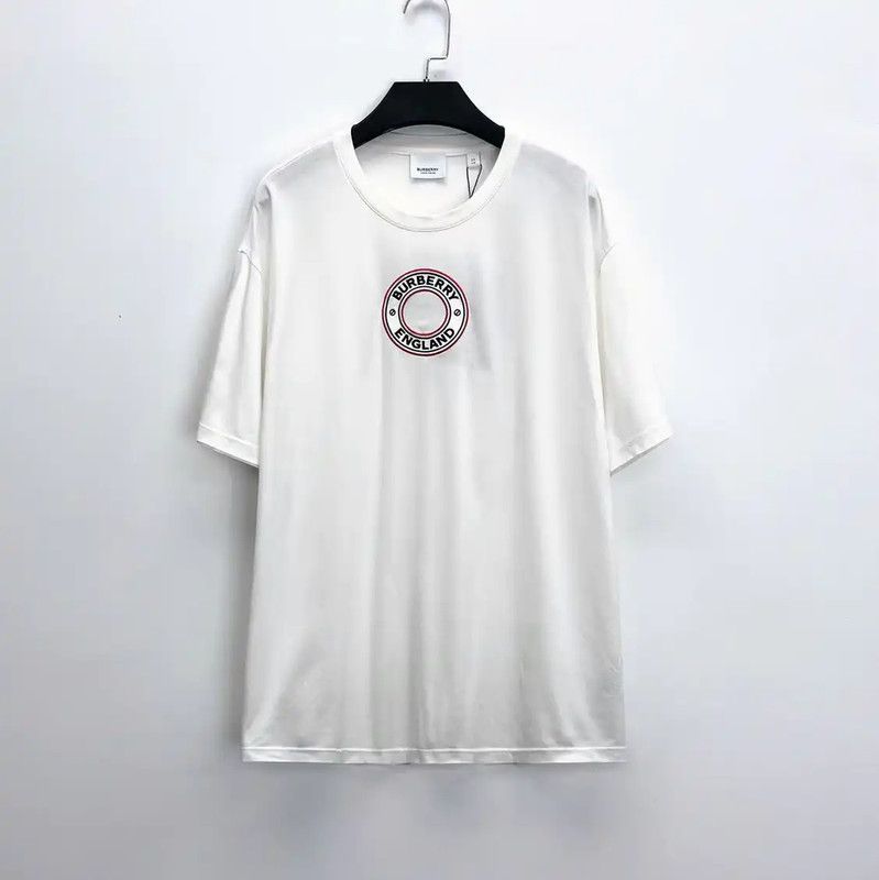 Burberry Men's White Logo Short Sleeve T-Shirt