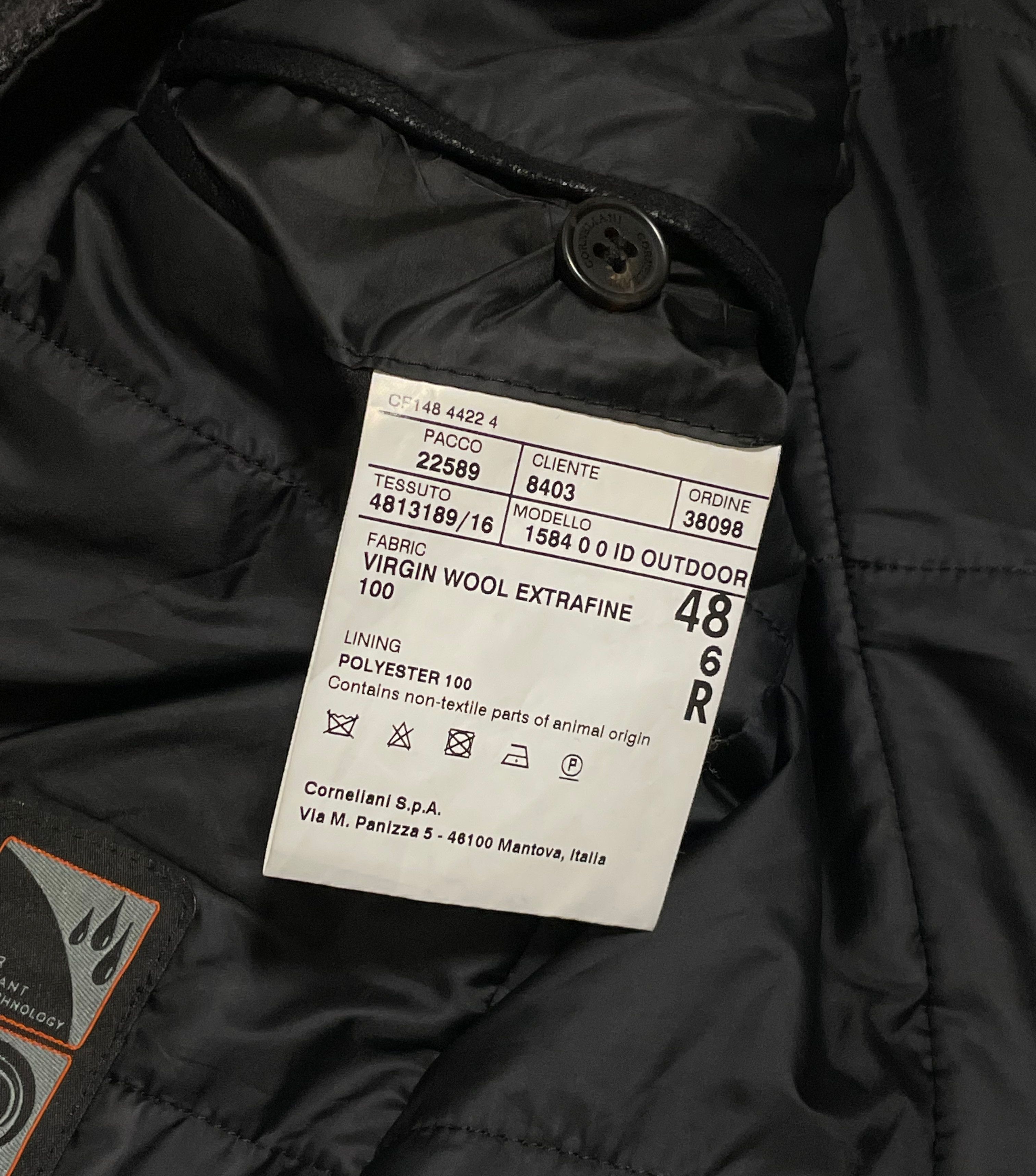 Corneliani Corneliani ID Dark Grey Long Wool Trench Coat Jacket Size US M / EU 48-50 / 2 - 7 Thumbnail