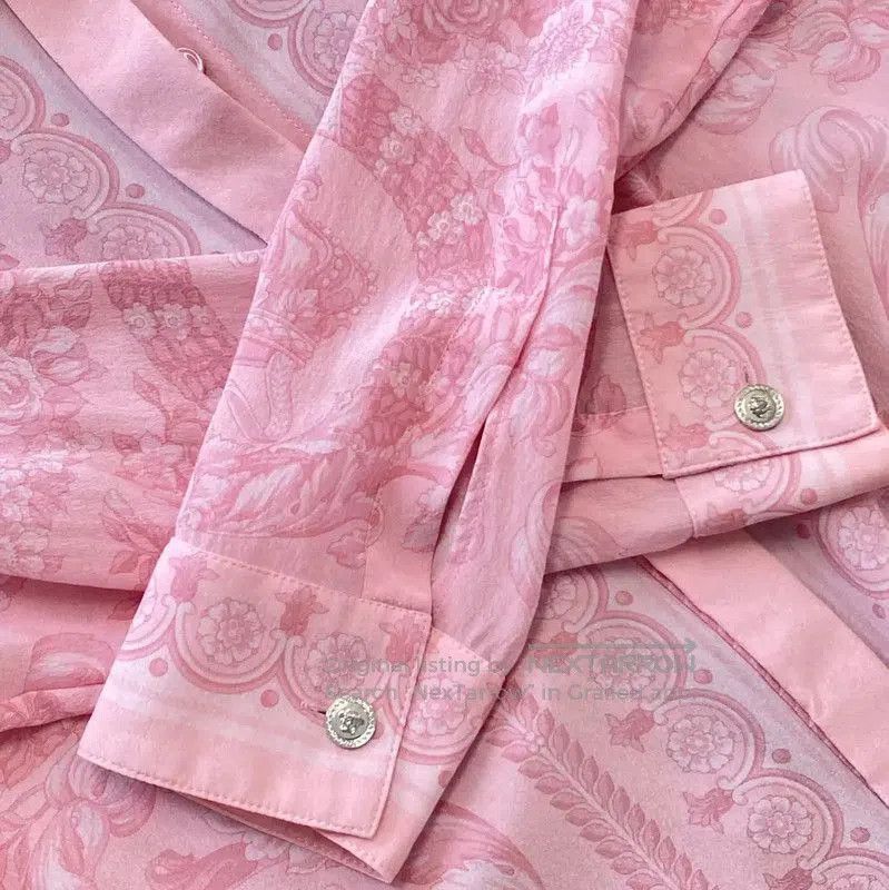 Versace Versace Multicolor Silk Women's Shirt . Size M / US 6-8 / IT 42-44 - 6 Thumbnail