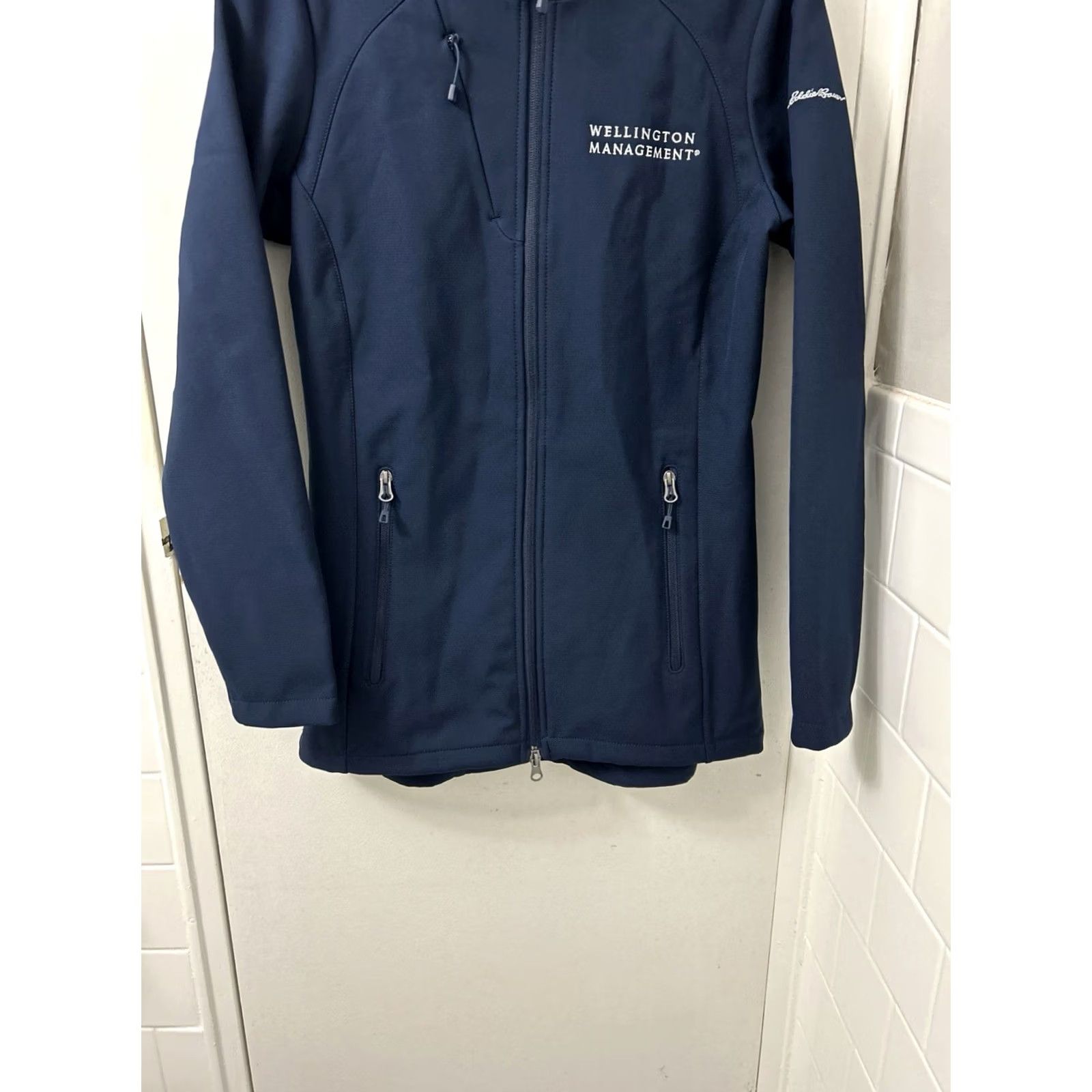Eddie Bauer Eddie Bauer Jacket Womens Small Blue Softshell Full Zip Wellington Fleece Lined Embroidered Logo Jacket Shirt Coat? Size S / US 4 / IT 40 - 3 Thumbnail