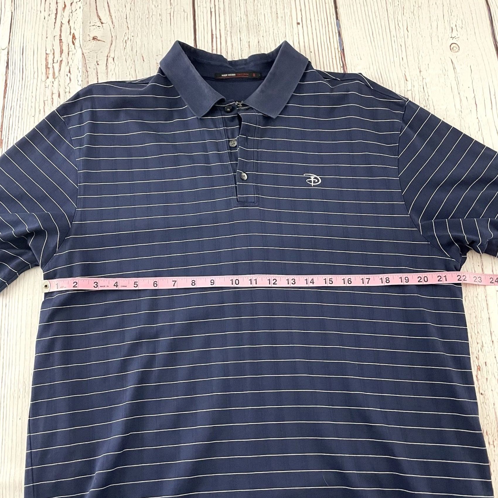 Nike Nike Tiger Woods Collection Striped Short Sleeve Polo Shirt Men's XL Blue Disney Golf Shirt Size US XL / EU 56 / 4 - 5 Thumbnail