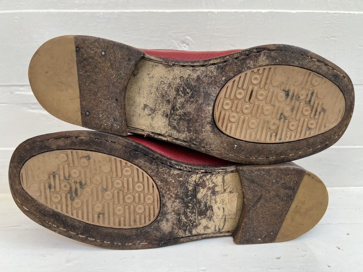 Paraboot Paraboot Veritable Mocassin Red Leather Boat Shoe Size US 7 / IT 37 - 10 Thumbnail