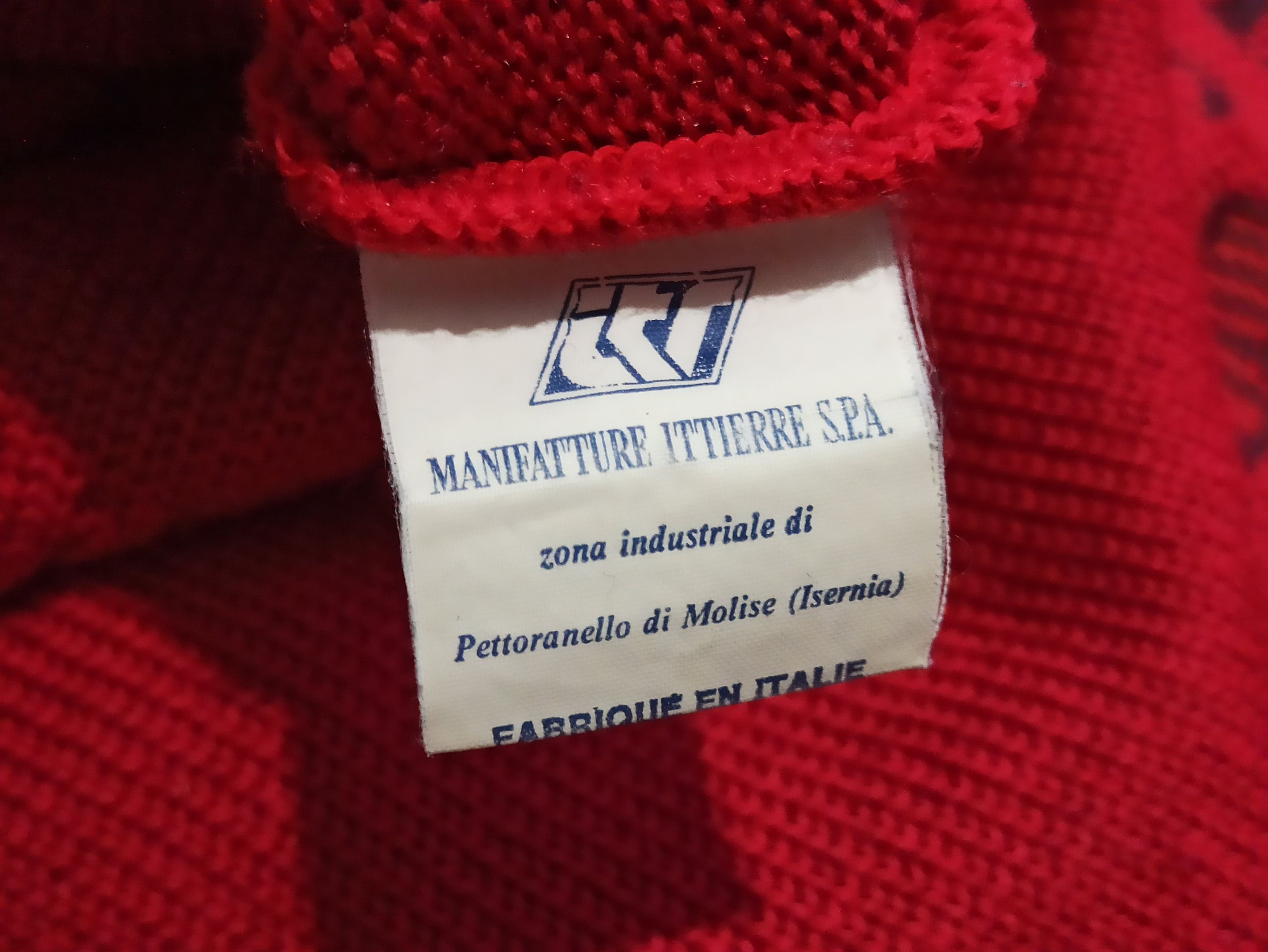 Trussardi × Vintage Trussardi Rare Vintage Sweater - 100% Wool, Red Size US L / EU 52-54 / 3 - 5 Thumbnail