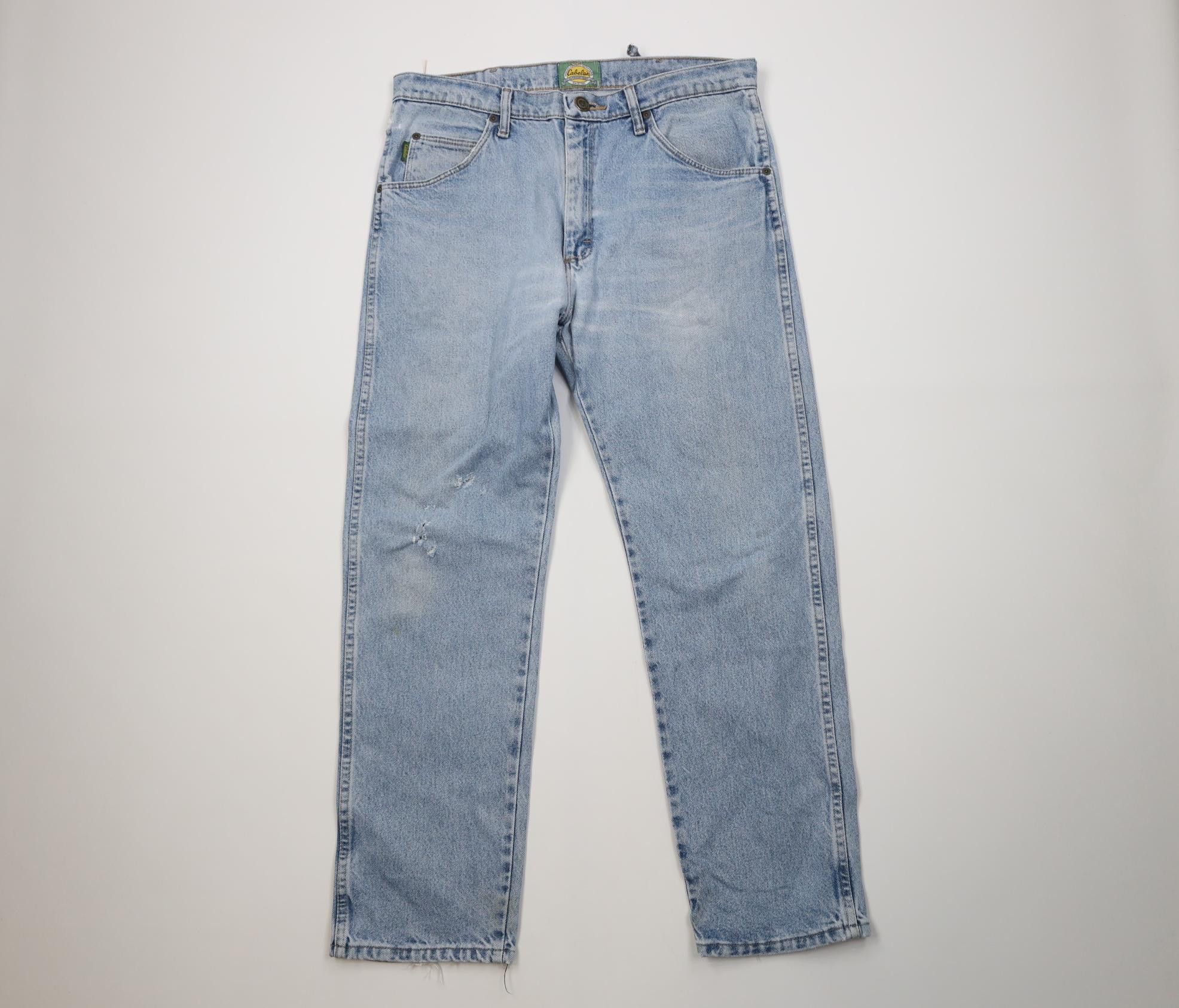 Cabelas Vintage Y2K Cabelas Fit Straight Leg Denim Jeans Blue Size US 34 / EU 50 - 1 Thumbnail