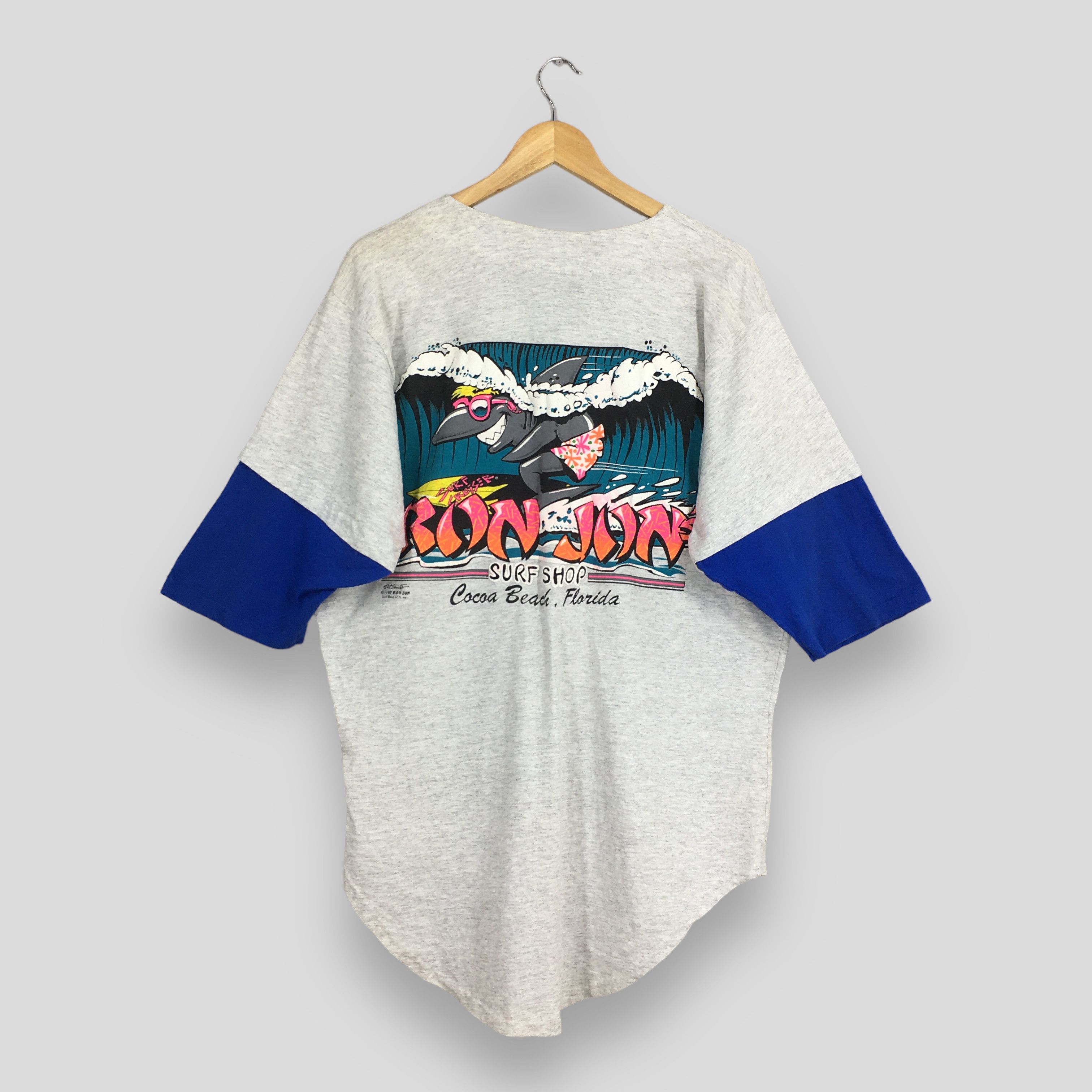 Ron Jon Surf Shop × Vintage Vintage Ron Jon Surf Shop Baseball Shirt Large Size US L / EU 52-54 / 3 - 1 Thumbnail