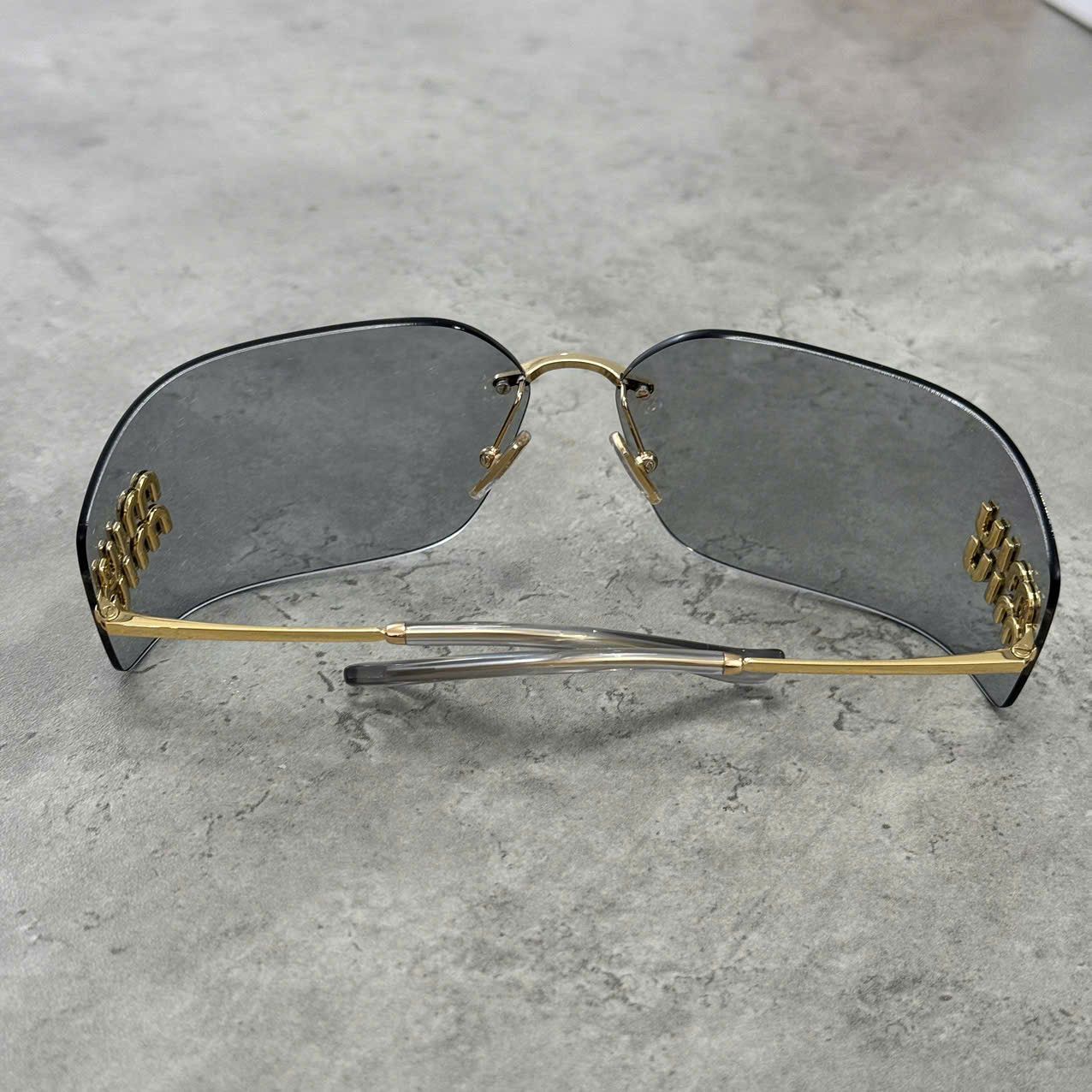 Miu Miu MIU MIU MU 54YS 5AK30B Sunglasses LIGHT GREY Size ONE SIZE - 3 Thumbnail
