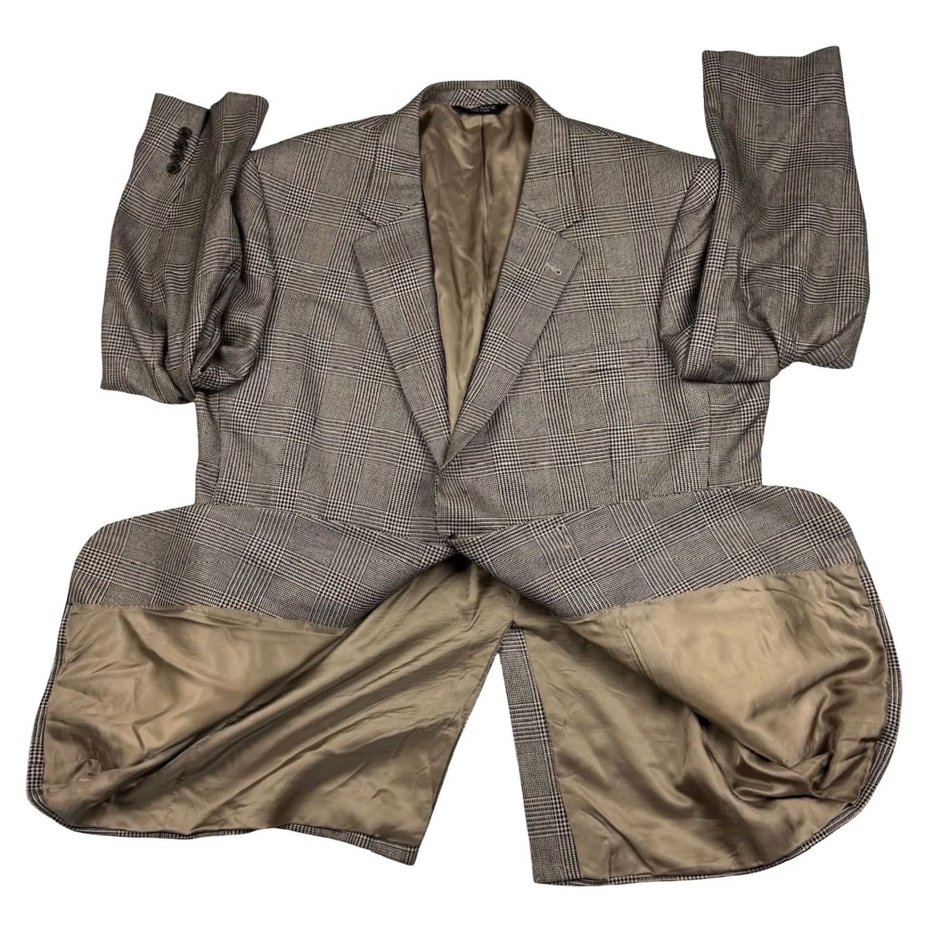 Jos. A. Bank Jos. A. Bank Men’s Blazer Jacket Brown 48L Camel Hair Silk Blend 2-Button Size 48R - 3 Thumbnail