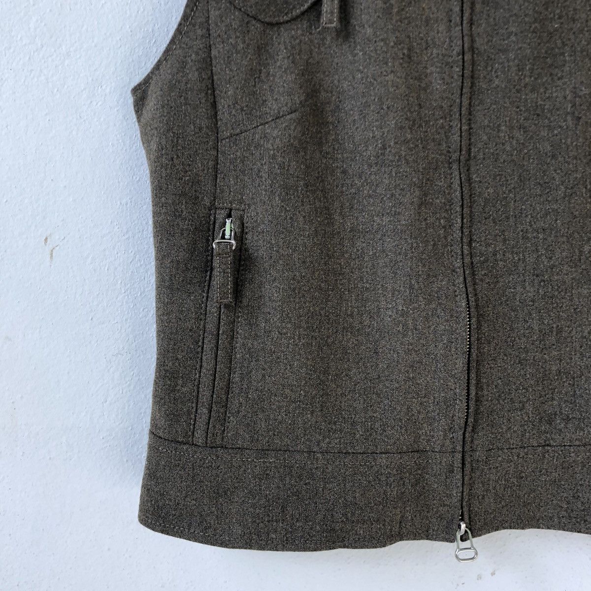 Other ALAIN MANOUKIAN Zip Up Knit Back Vest Size M / US 6-8 / IT 42-44 - 4 Thumbnail