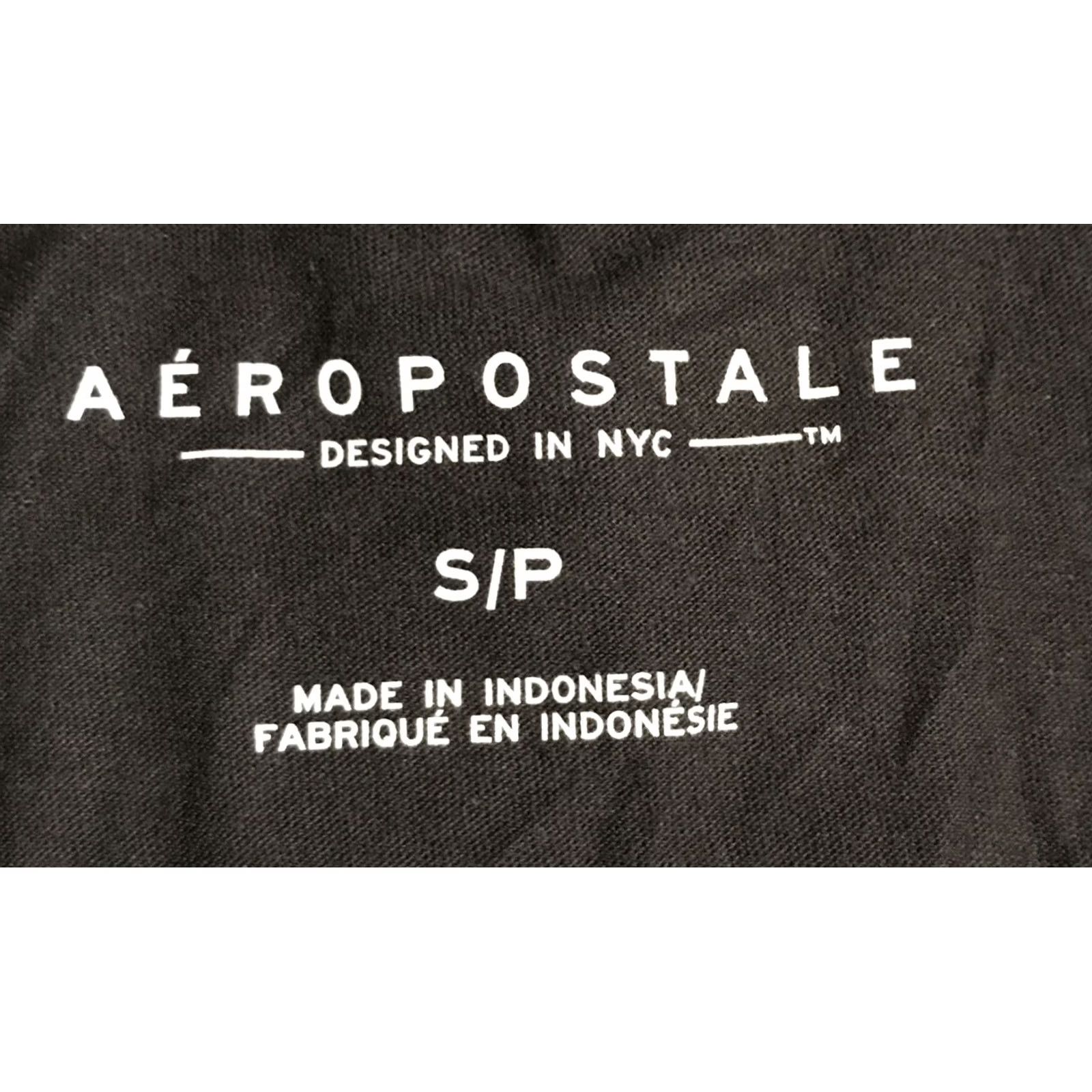 Aeropostale Aeropostale Shirt Womens S Black NEW Jrs Graphic NWT sequin spell out top Size S / US 4 / IT 40 - 3 Thumbnail
