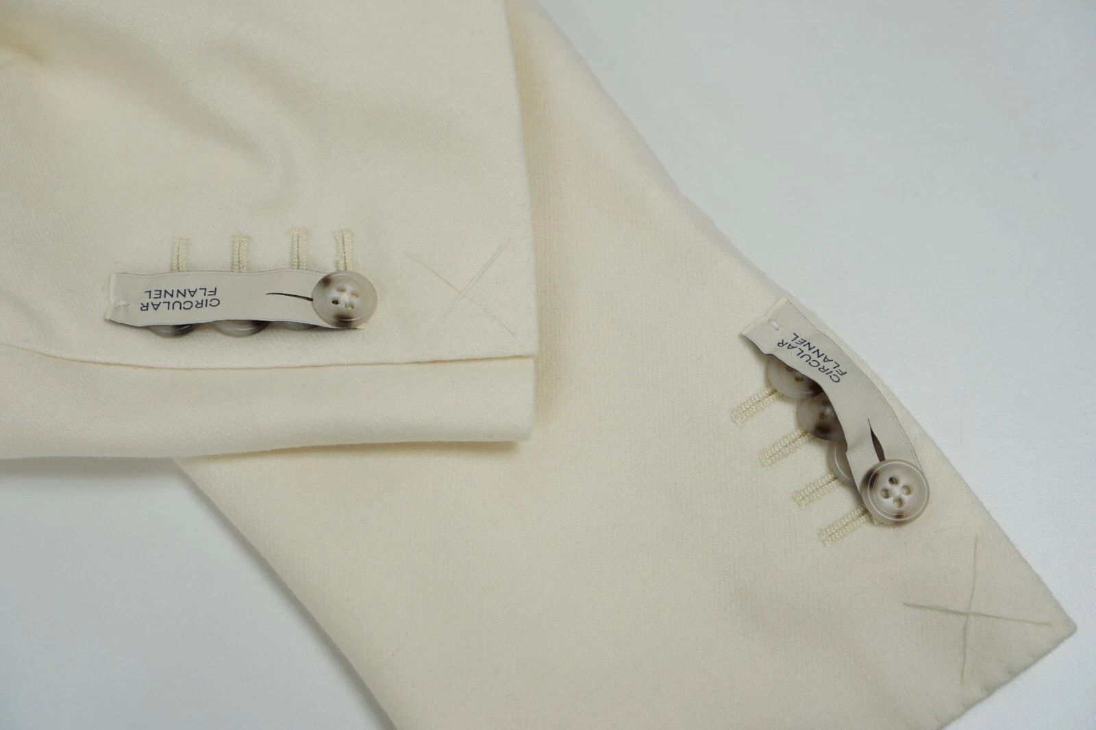 Suitsupply Men Suitsupply Blazer Havana Jetted Beige Wool Flannel US34 Size 34R - 3 Thumbnail