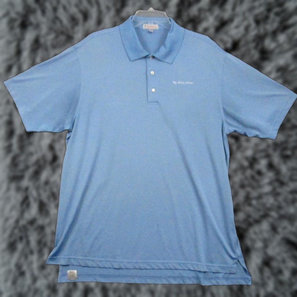 Vintage Polo Shirt XL Men Blue Short Sleeve The River Course Peter Millar Summer Comfort Polo Shirt Men XL Blue Short Sleeve The River Course Size US XL / EU 56 / 4 - 1 Thumbnail