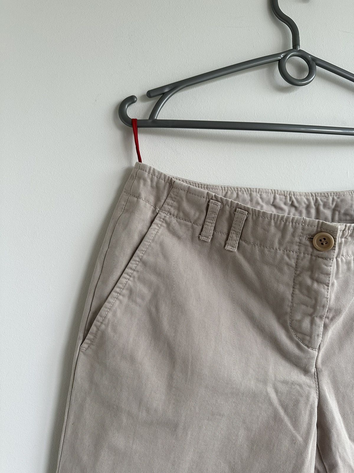 Prada 2003 Prada Cotton Beige Bootcut Chino Pants Women Size IT 42 Size 28" / US 6 / IT 42 - 5 Thumbnail