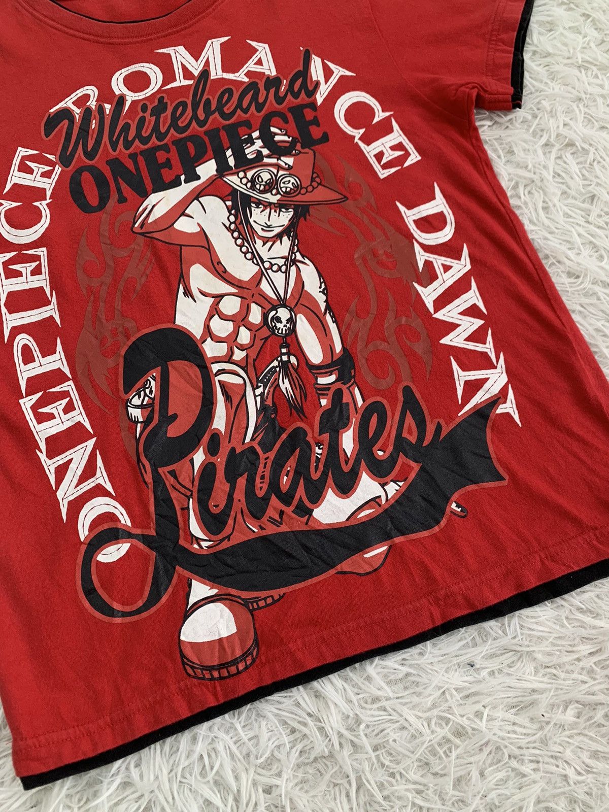 Anime Whitebeard Pirate One Piece Anime Tee Size US S / EU 44-46 / 1 - 4 Thumbnail