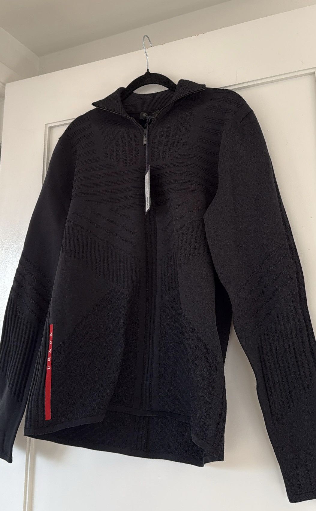 Prada 🔥$1.9K VALUE🔥Prada Tech Knit Zip up Cardigan Light Jacket Size US M / EU 48-50 / 2 - 1 Preview