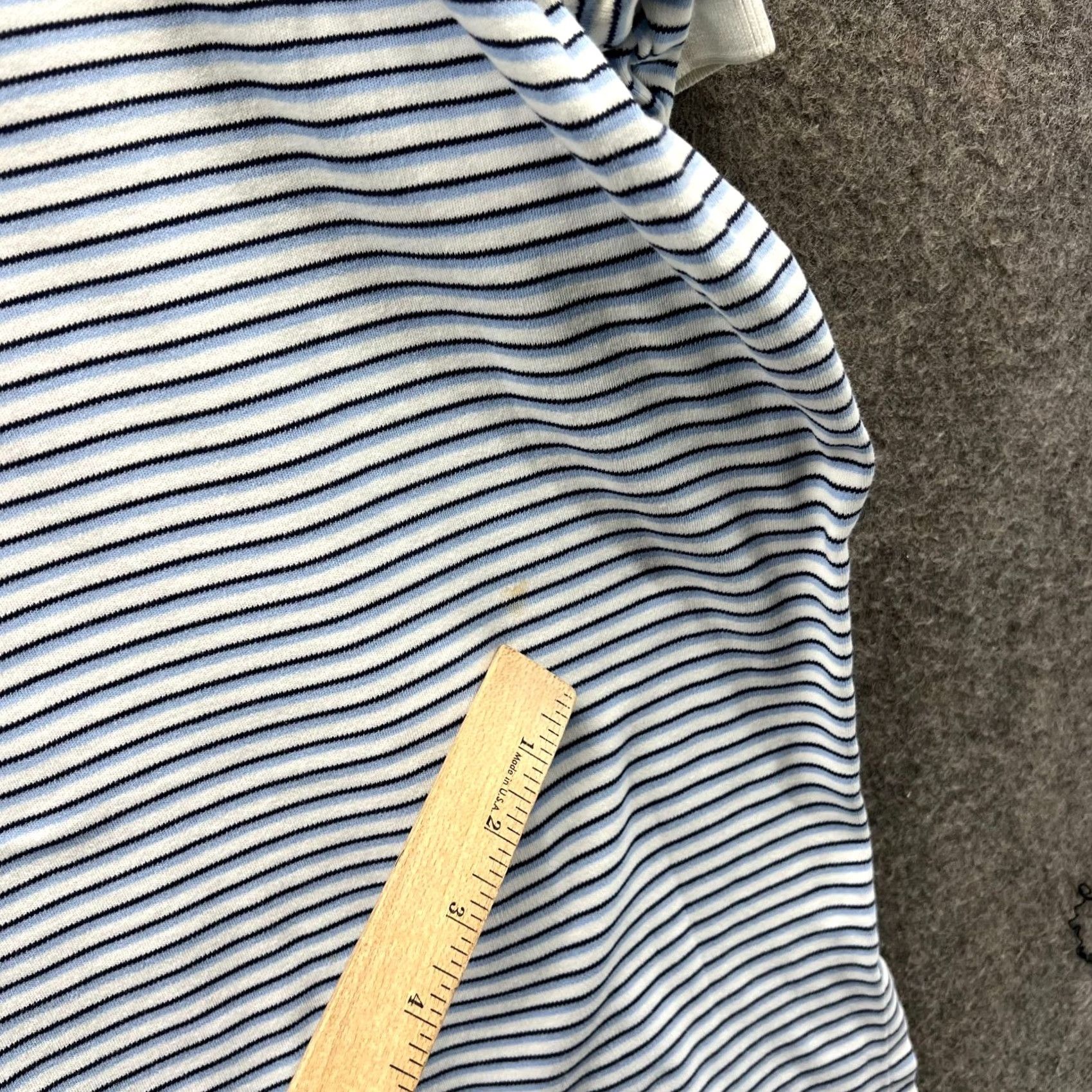 Polo Ralph Lauren VINTAGE Polo Ralph Lauren Polo Shirt Mens XL Blue Stripes Preppy Rugby Channeling Size US XL / EU 56 / 4 - 3 Thumbnail