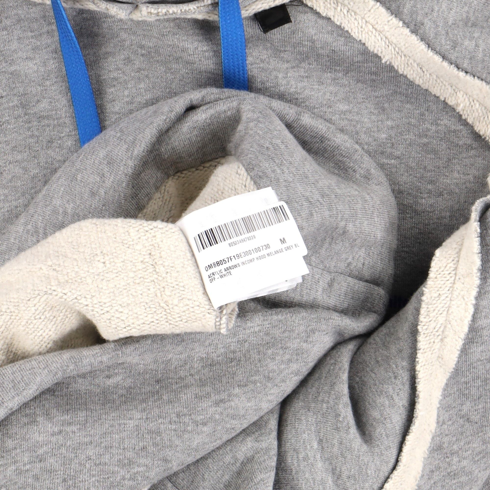 Off-White Grey Acrylic Arrows Oversized Raglan Hoodie Size US M / EU 48-50 / 2 - 8 Thumbnail