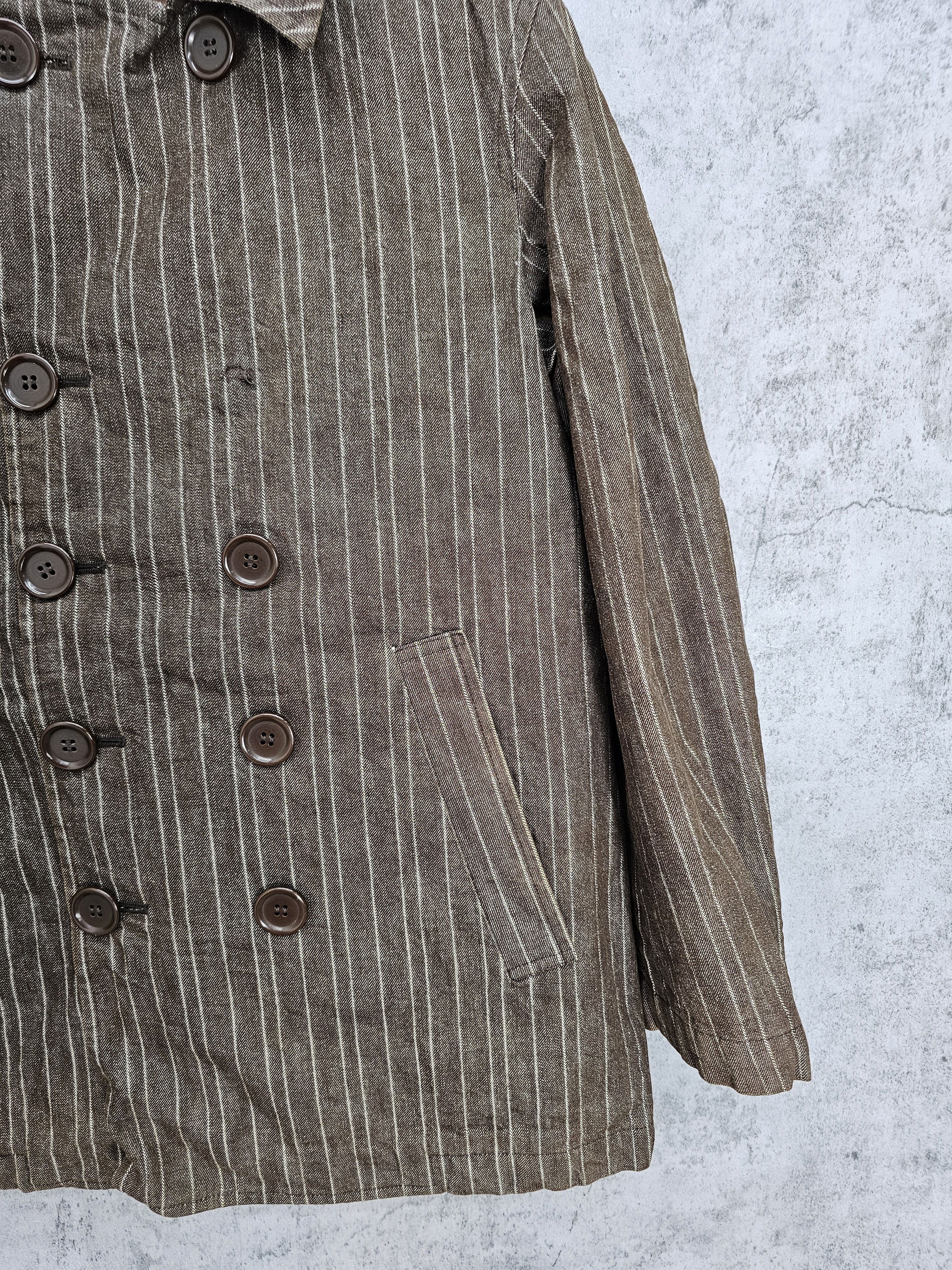 Beams Plus BEAMS Japanese Brand Striped Pea Coat Jacket J0051 Size US M / EU 48-50 / 2 - 4 Thumbnail
