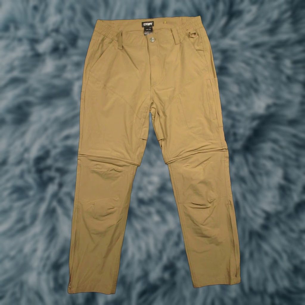 Vintage CQR Convertible Pants Mens 32x30 Nylon Spandex Cargo Straight Leg Brown Zip Off Pocket Breathable Lightweight Vintage: No Size US 32 / EU 48 - 1 Thumbnail