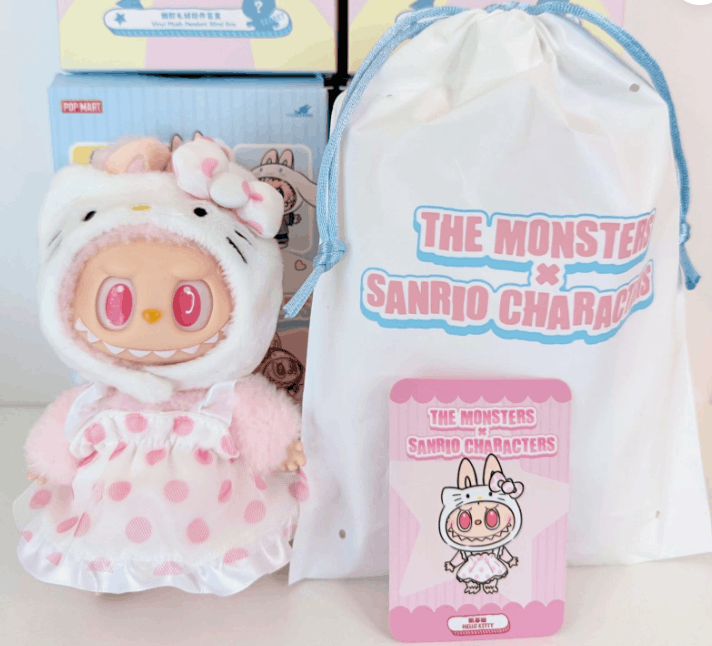 POP MART LABUBU Sanrio Hello Kitty Vinyl Plush Pendant POP MART Size ONE SIZE - 1 Thumbnail