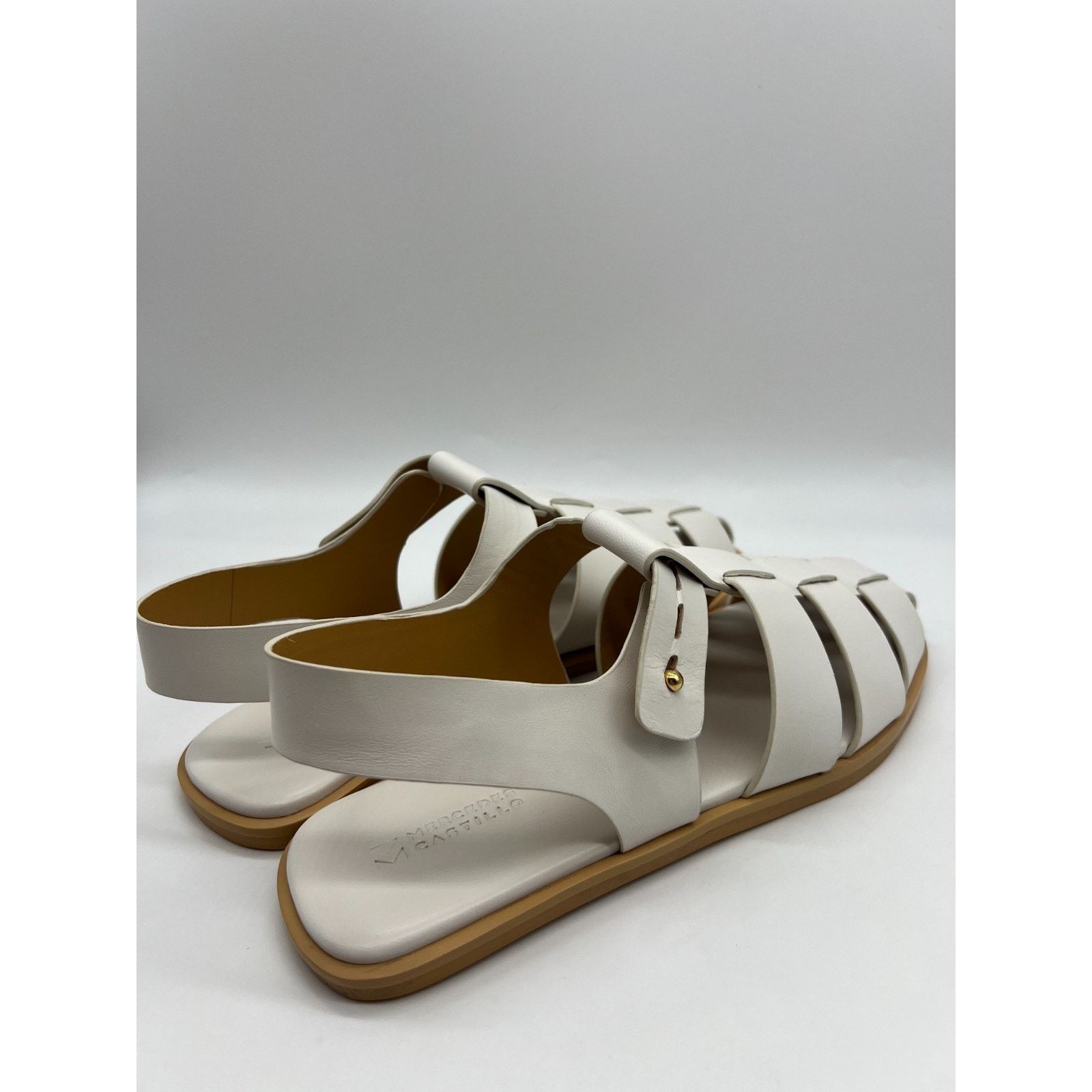 Mercedes-Benz Mercedes Castillo Kailey Caged Fisherman White Womens Size 9 Size US 9 / IT 39 - 17 Thumbnail