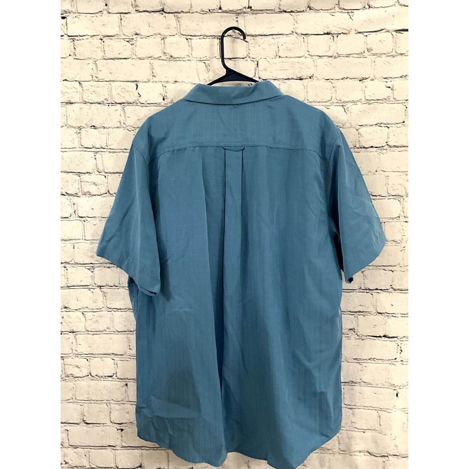 Vintage R&R Casual Men’s XL Short Sleeve Button-Down Blue Shirt Polyester Plaid Shirt Size US XL / EU 56 / 4 - 2 Thumbnail