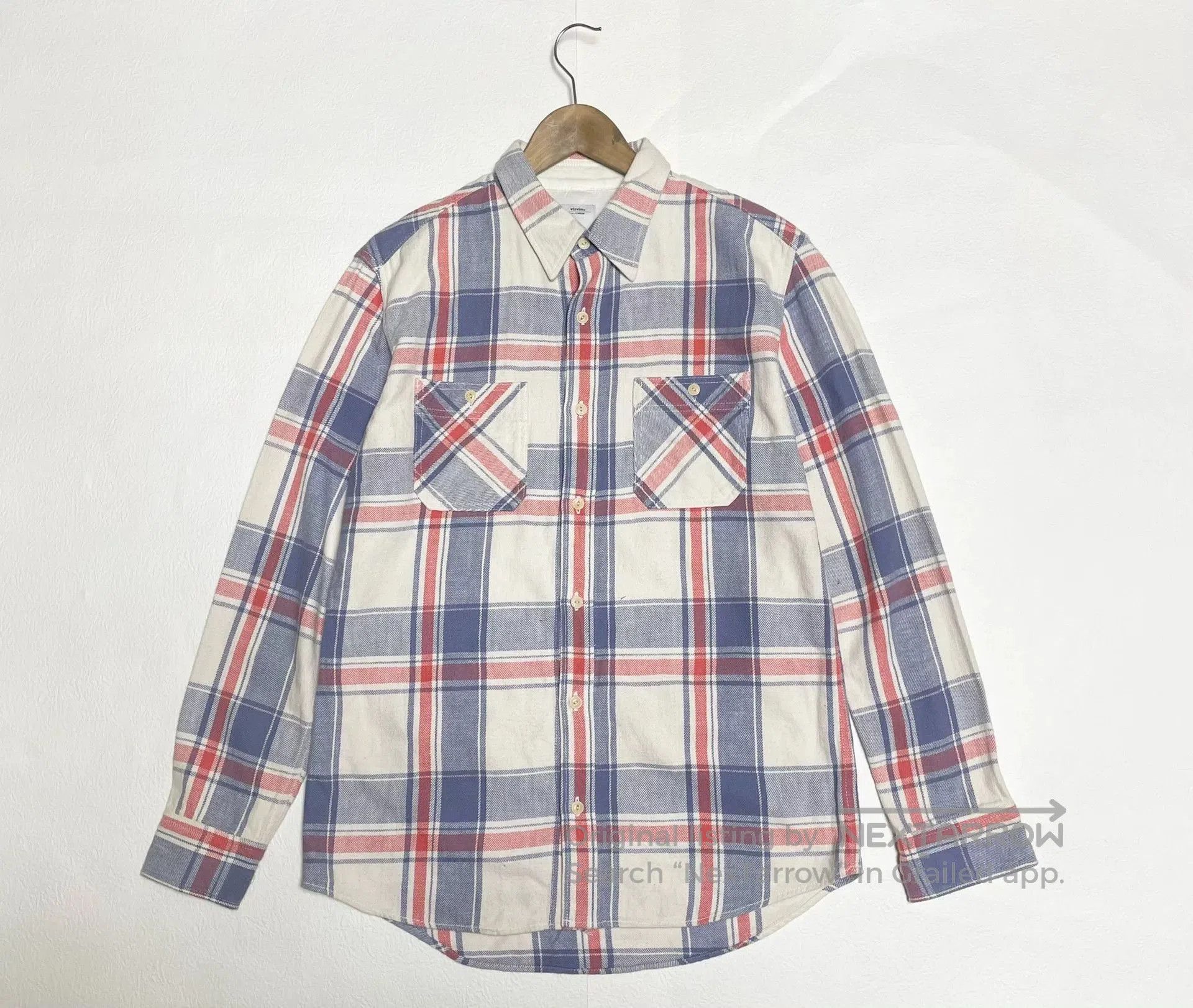 visvim pioneer check long sleeve shirt.