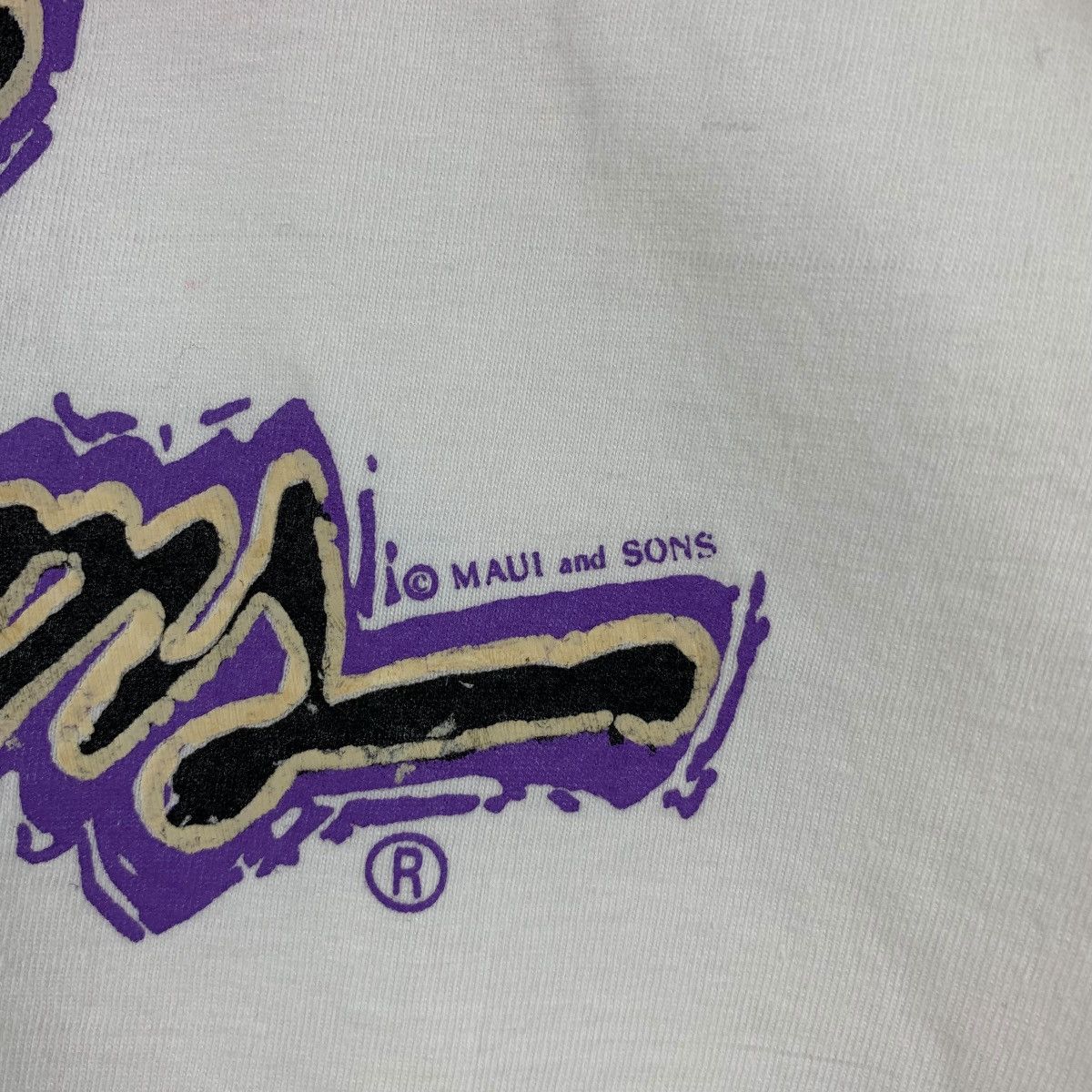 Maui and Sons Vintage 90’ MAUI & SONS SHARK Hawaii Surf Tee Shirt Top Size US M / EU 48-50 / 2 - 7 Thumbnail