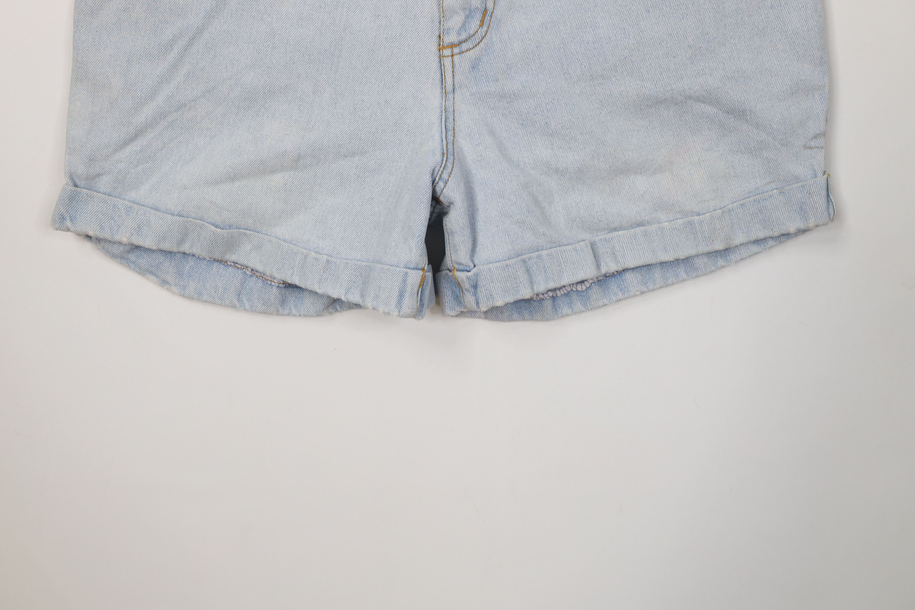 Vintage Vintage 90s The Limited Babydoll Cuffed Denim Jean Shorts Size 32" / US 10 / IT 46 - 4 Thumbnail