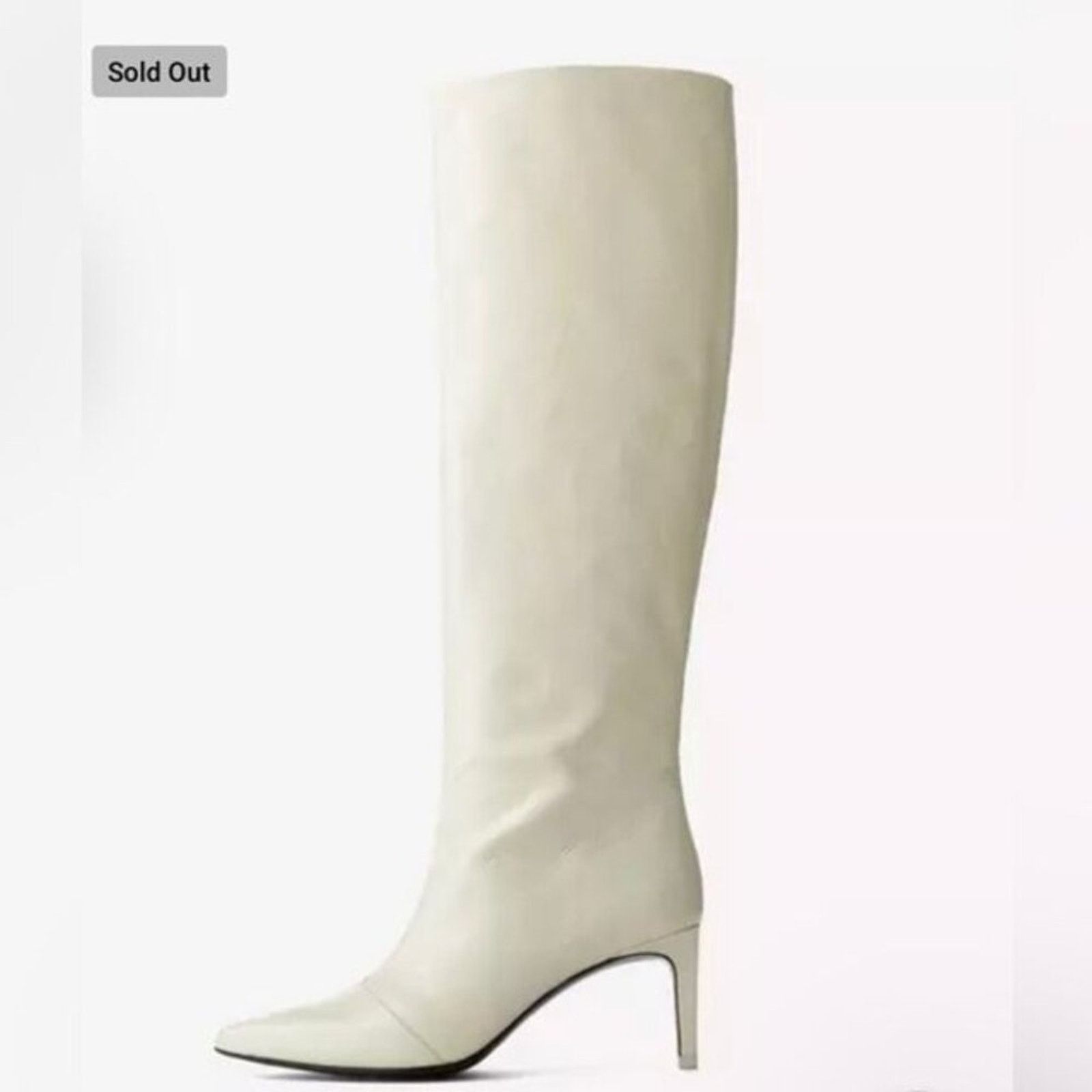 Rag & Bone Rag & Bone Beha Knee High Crinkled Leather Boots Size US 10 / IT 40 - 1 Thumbnail