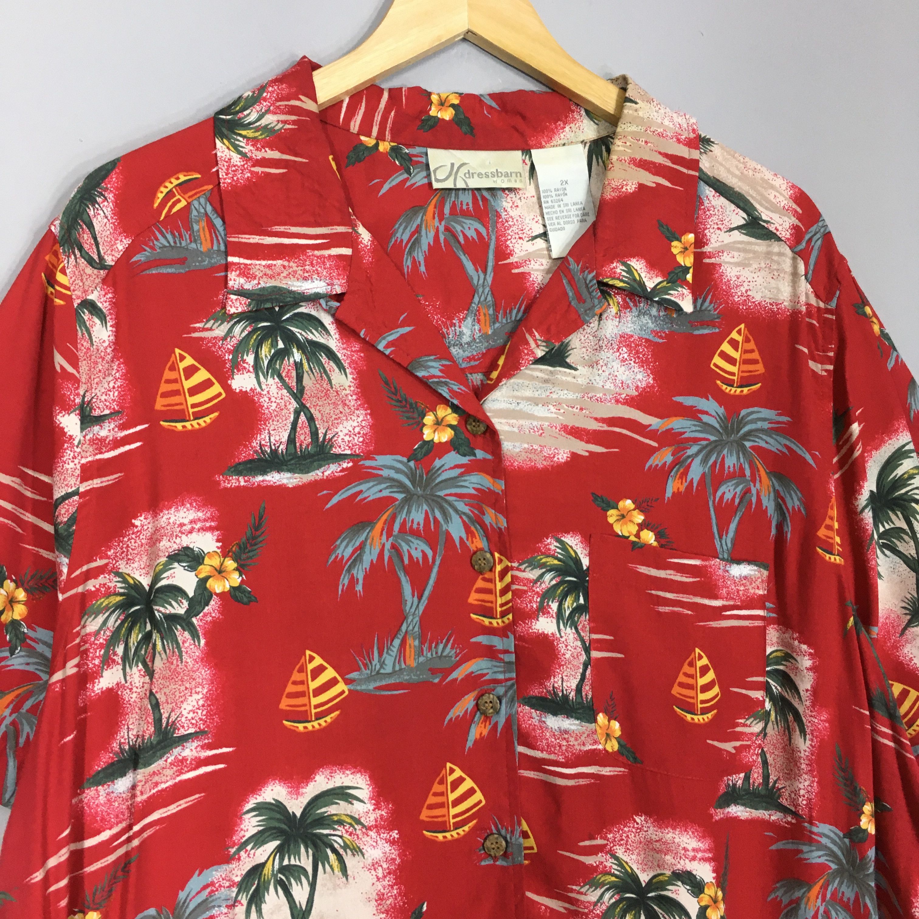 Vintage Vintage 90s Aloha Summer Hawaiian Rayon Shirt XXLarge Size XXL / US 16-18 / IT 52-54 - 3 Thumbnail