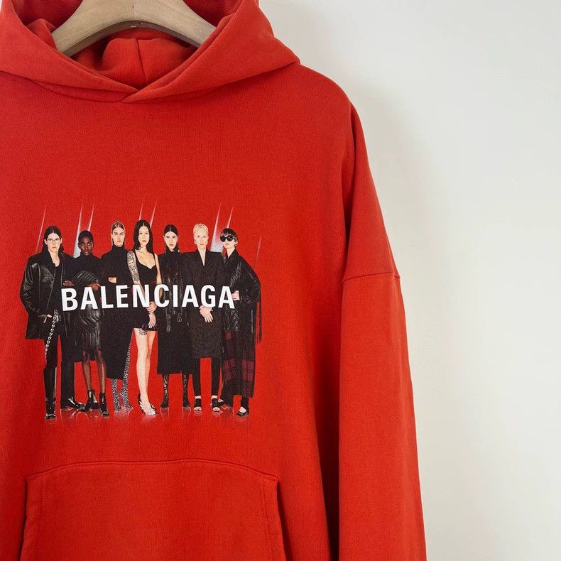 Balenciaga Balenciaga Orange Band Portrait Sweater Size US S / EU 44-46 / 1 - 3 Thumbnail