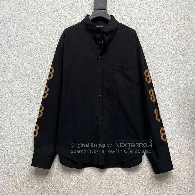 Balenciaga Balenciaga Bitcoin BB Logo Black Shirt. Size US S / EU 44-46 / 1 - 1 Thumbnail