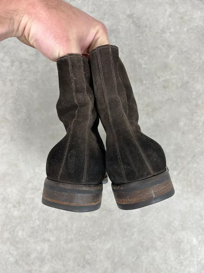 Prada 2000s Prada Dark Brown Suede Leather Boots Size US 9.5 / EU 42-43 - 6 Thumbnail