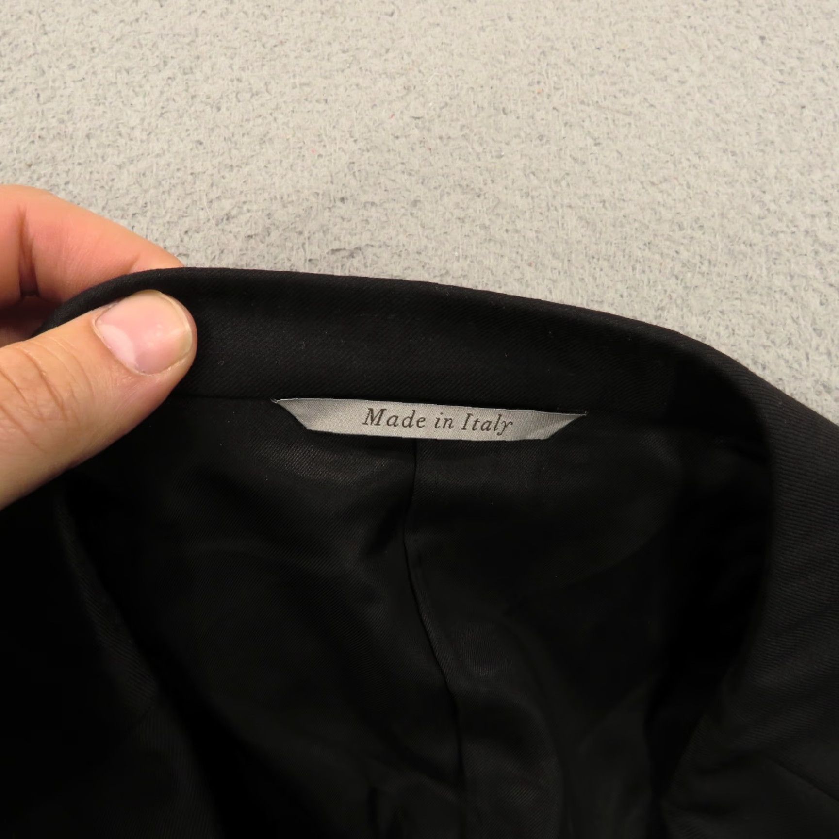 Canali Canali 1934 Blazer Wool Black 44R 2 Button Formal Jacket Single-Breasted Notch Lapel Double-Vented Mens Vintage No N/A Size 44R - 5 Thumbnail