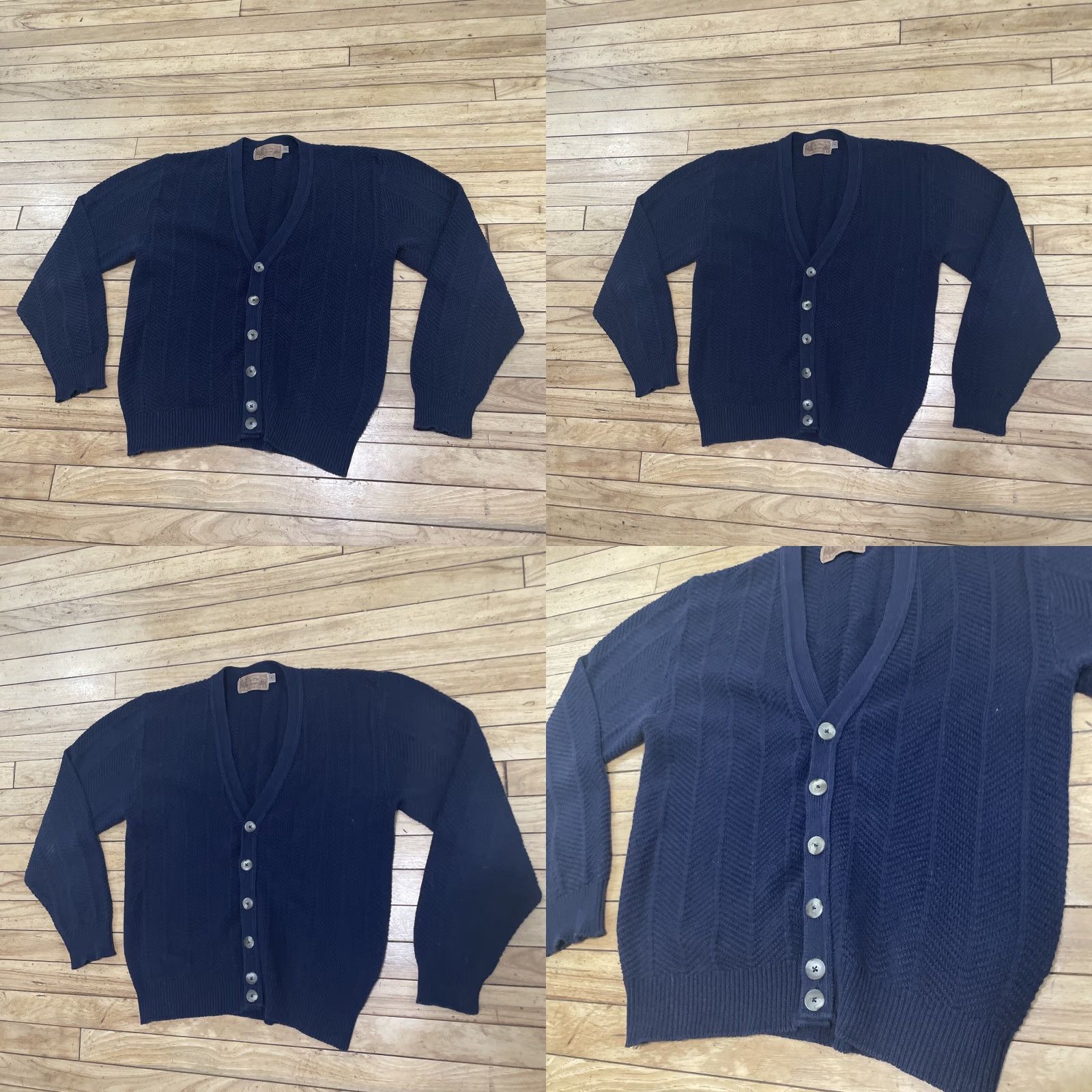 Vintage SHENANDOAH Cardigan Sweater Men S Blue Retro Grandpa Classic Preppy Knit Small Size S / US 4 / IT 40 - 11 Thumbnail