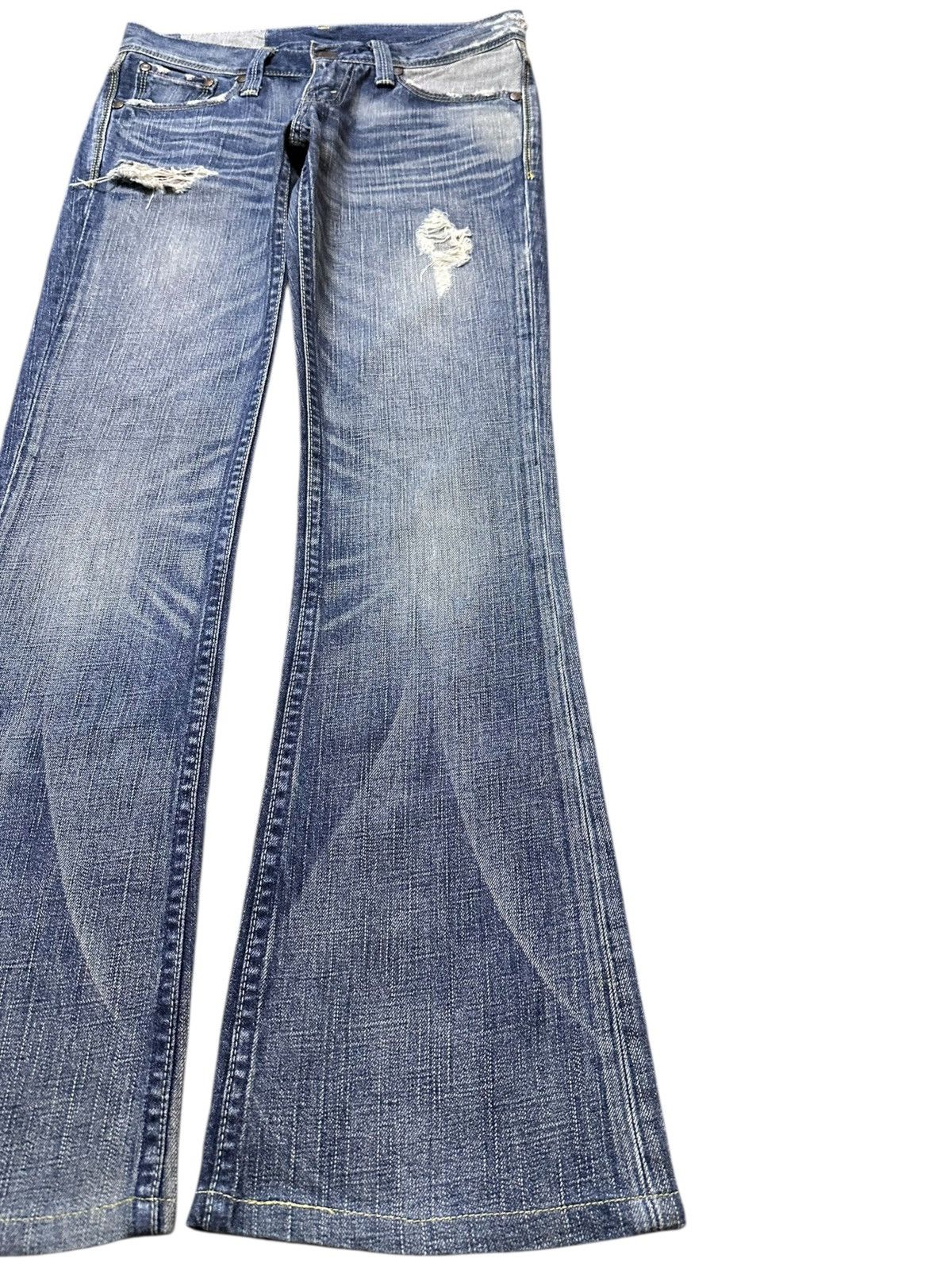 Levi's Vintage Clothing Vintage Levi’s 926-03 Flare Bootcut Distressed Denim Size US 29 - 4 Thumbnail