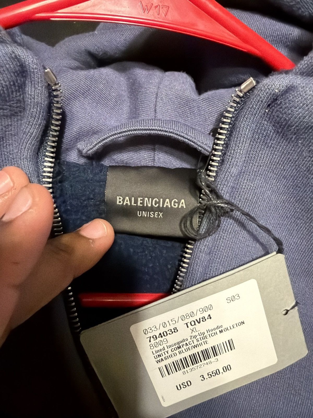 BALENCIAGA LINED INCOGNITO ZIP-UP - tianchih.com