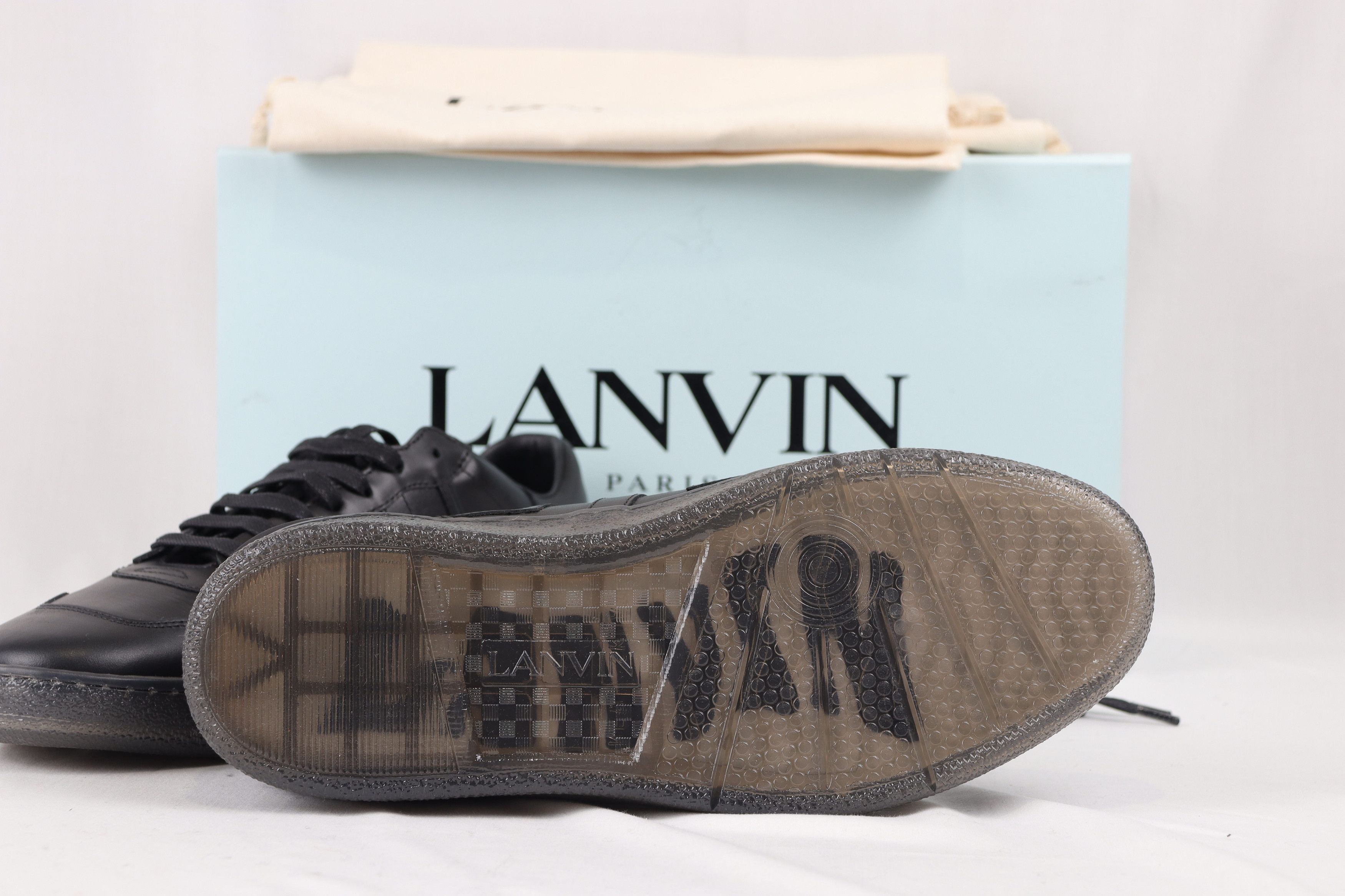 Lanvin o1rshd1 Clay Low Top Sneakers in Noir/Black/Nero Size US 9 / EU 42 - 5 Thumbnail