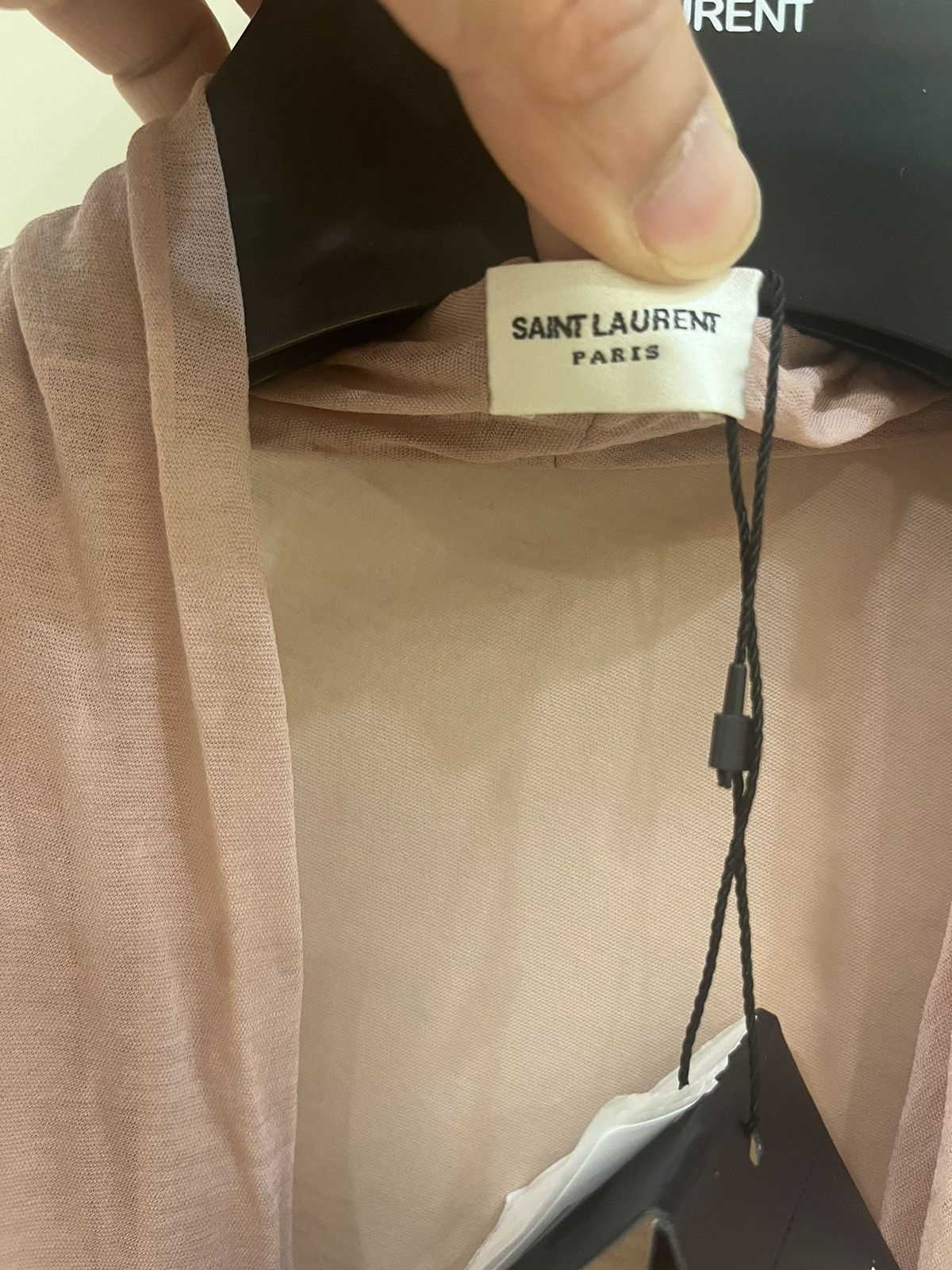 Saint Laurent Paris wrap top jersey.size M Size US M / EU 48-50 / 2 - 6 Thumbnail