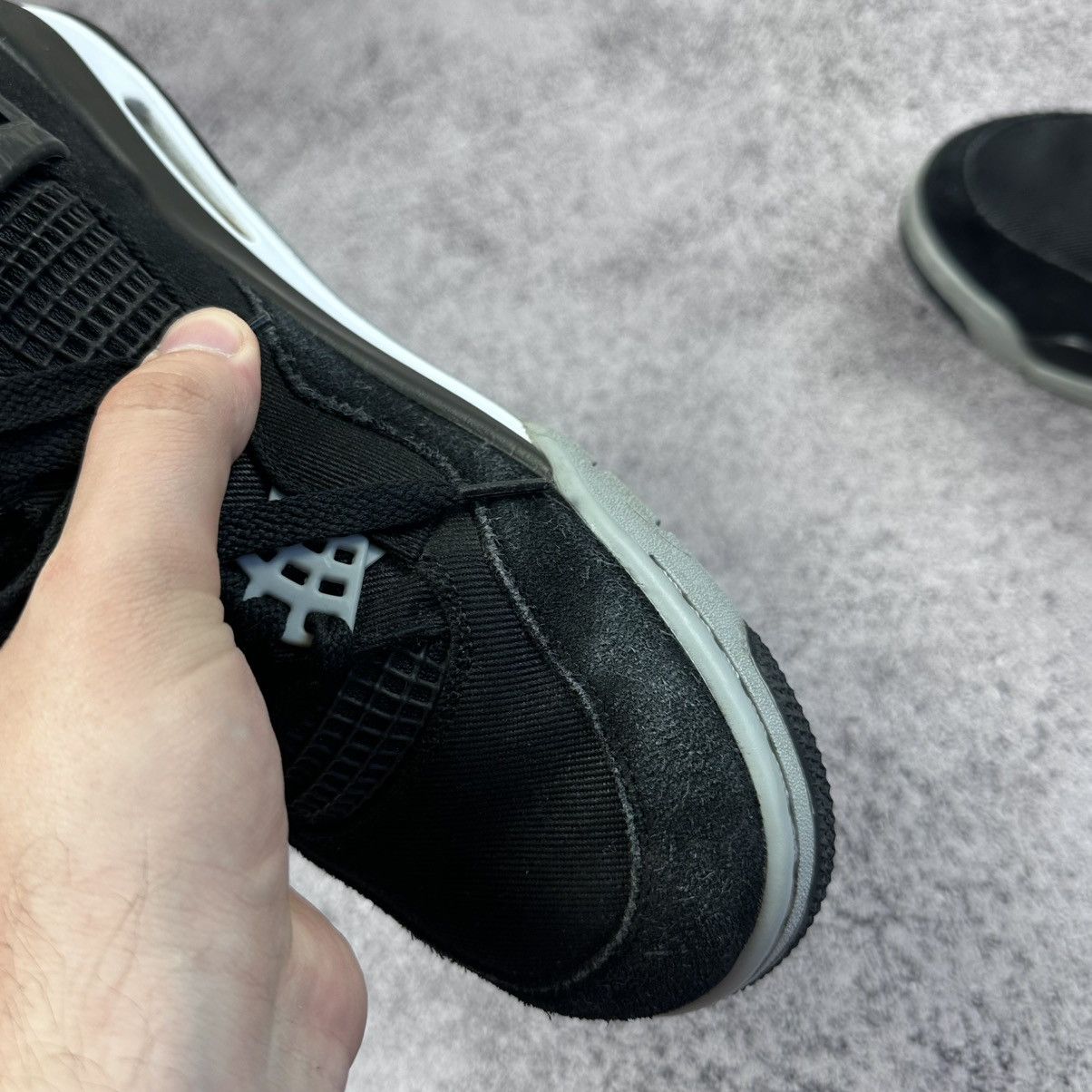 Jordan Brand Nike Air Jordan 4 Retro SE ‘Black Canvas’ Shoes - Size 11 Size US 11 / EU 44 - 11 Thumbnail
