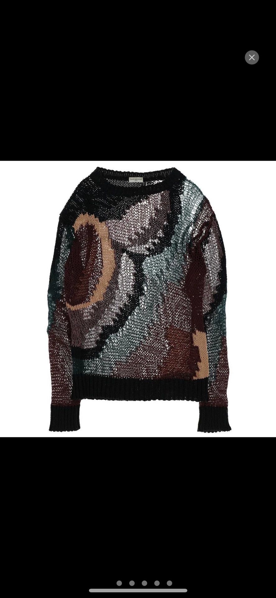 Dries Van Noten multicolored oversized knitted sweater Size M / US 6-8 / IT 42-44 - 1 Thumbnail
