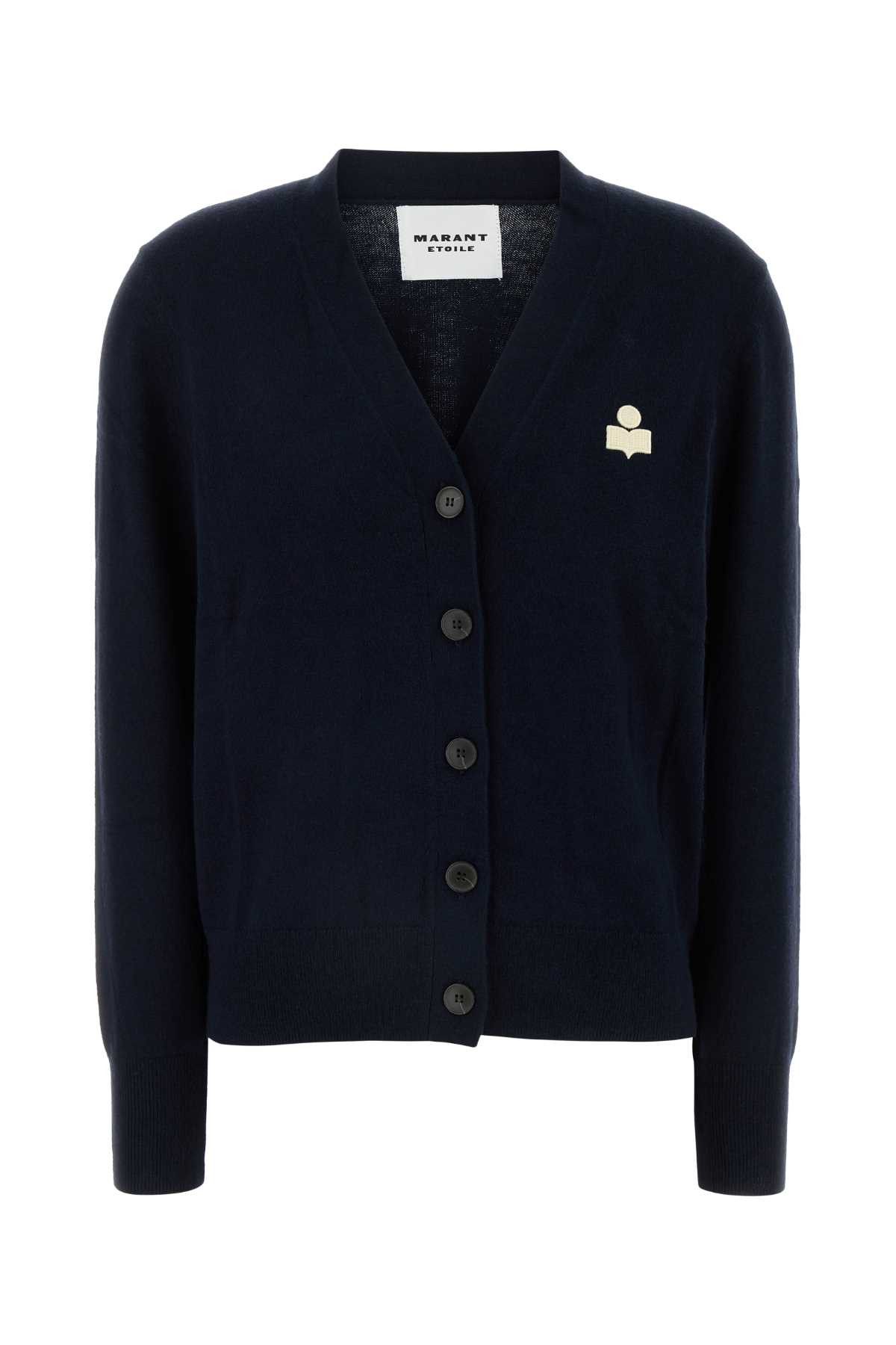 Isabel Marant Etoile Midnight Blue Cotton Blend Karina Cardigan Size L / US 10 / IT 46 - 1 Thumbnail