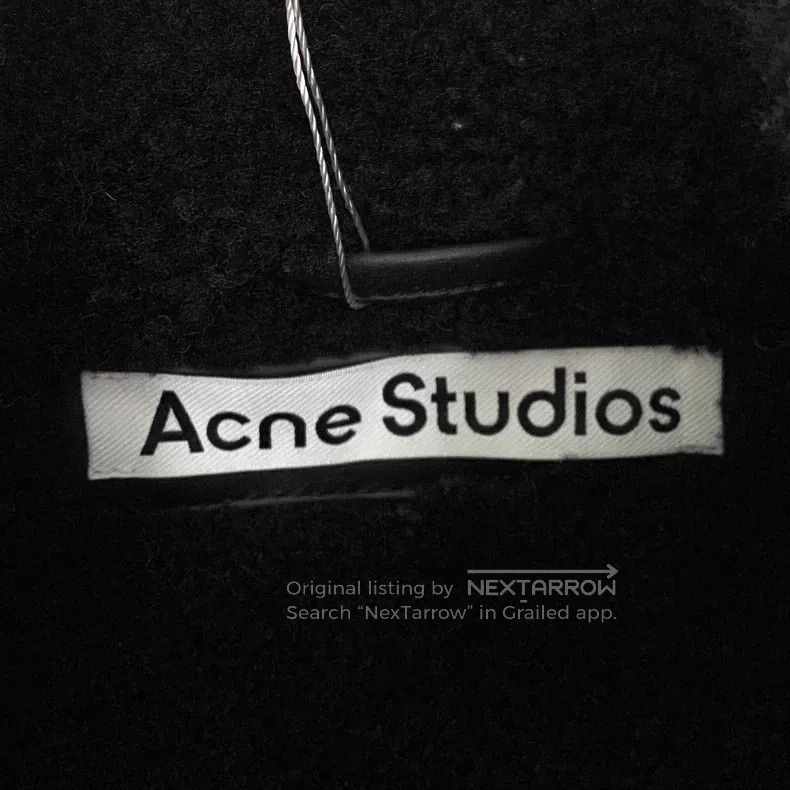 Acne Studios Acne Studios Black Lamb Fur Notched Collar Zip-Up Long Sle Size XS / US 0-2 / IT 36-38 - 5 Thumbnail