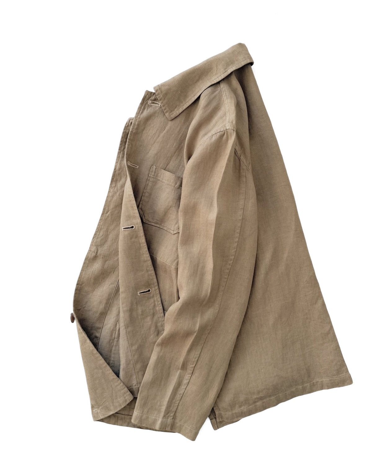 Issey Miyake Plantation Issey Miyake Linen Chore Jacket Shirt Size US M / EU 48-50 / 2 - 4 Thumbnail