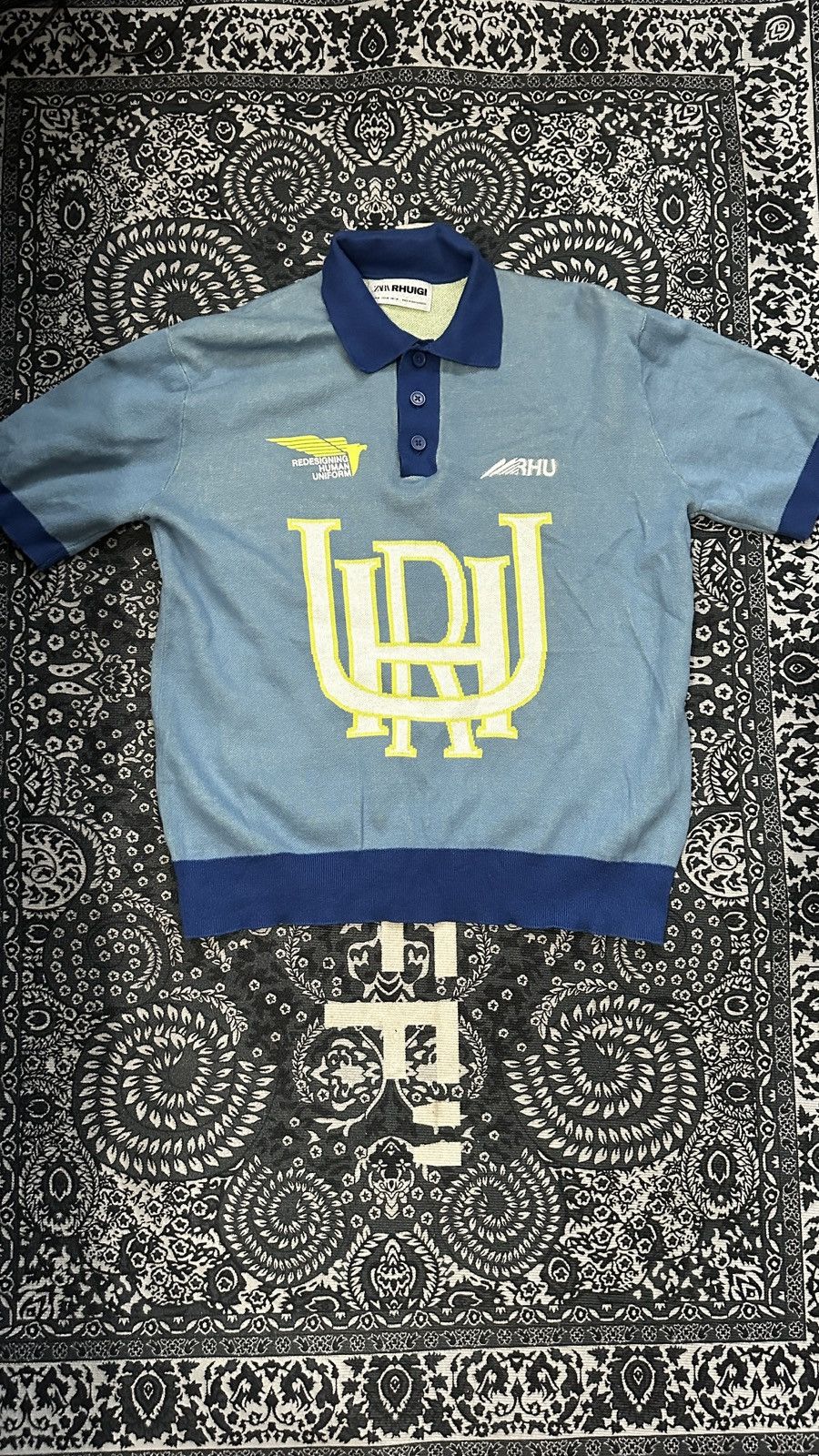 Zara Blue Polo shirt Size US M / EU 48-50 / 2 - 1 Thumbnail