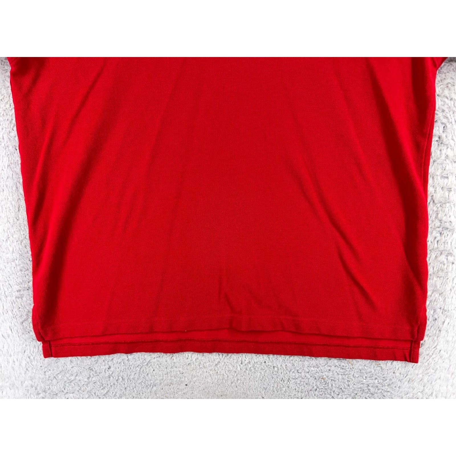 Tommy Hilfiger VINTAGE Tommy Hilfiger Polo Shirt Men XL Red 100% Cotton Knit Short Sleeve Solid Embroidered Logo Golf/Activewear Modern American Sports Mens Size US XL / EU 56 / 4 - 5 Thumbnail