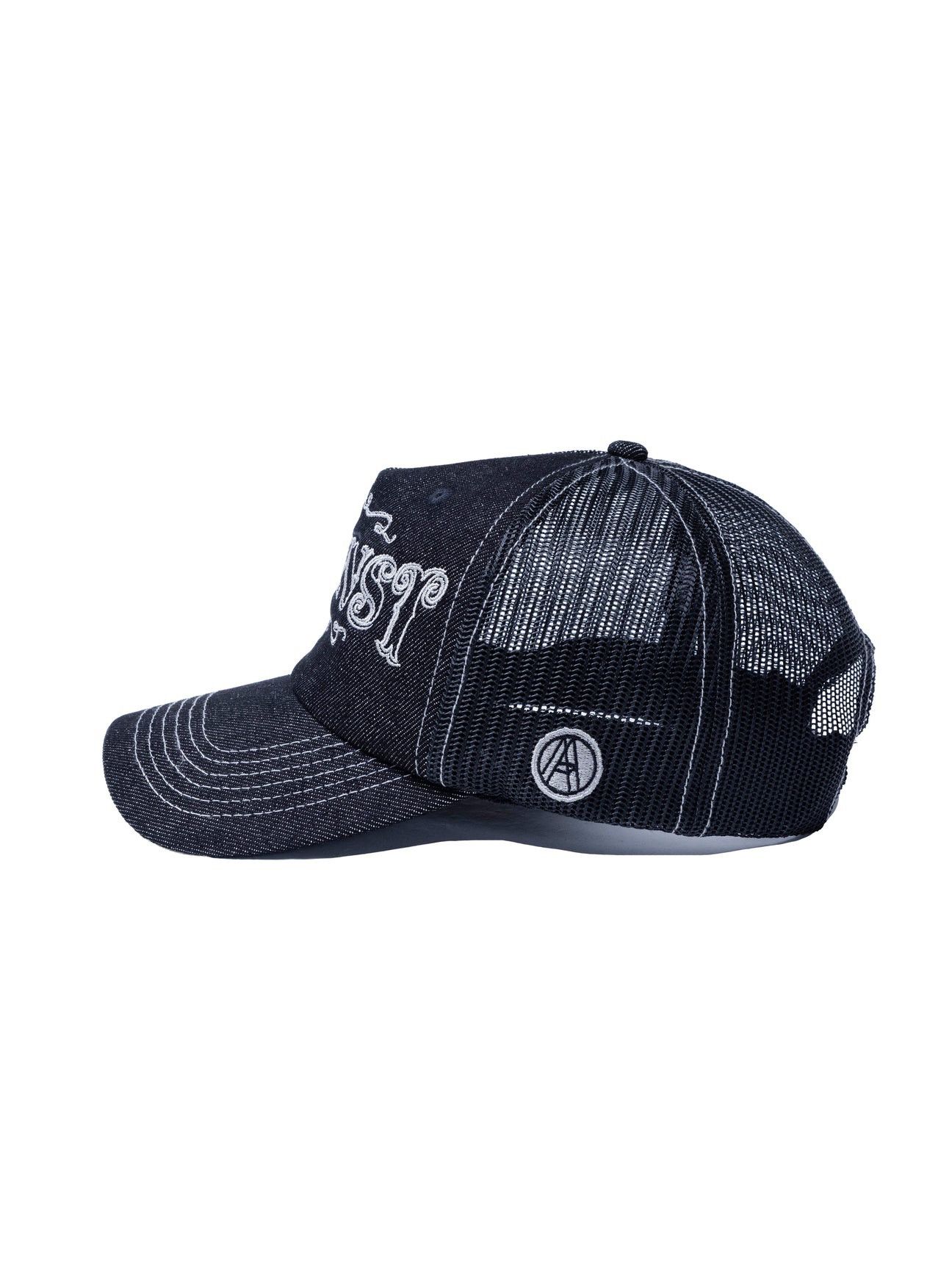 Vintage AGAiNST LAB MALAYSiA TATTOO DENiM TRUCKER CAP iNDiE SLEAZE Size ONE SIZE - 14 Thumbnail