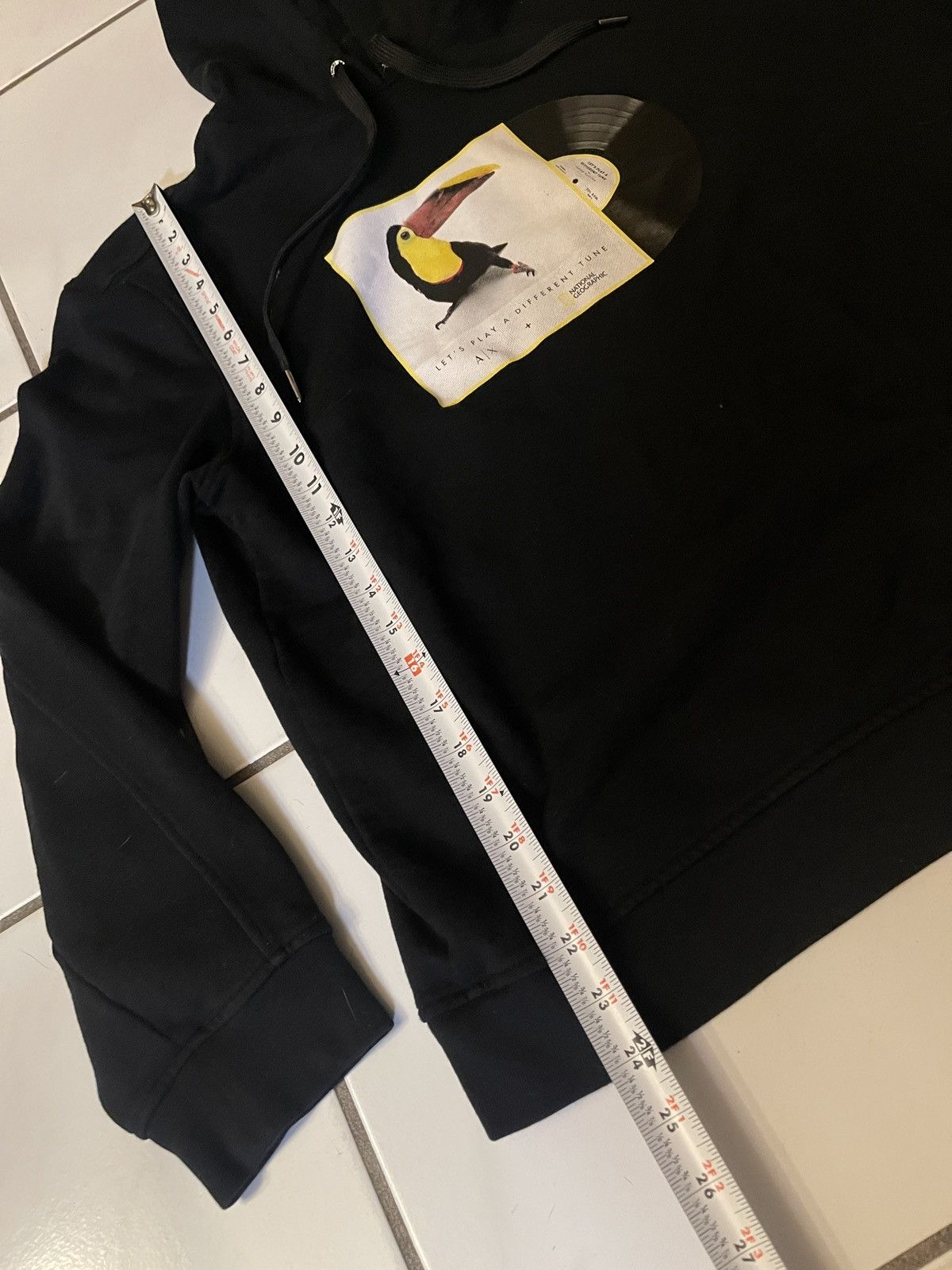 Armani Exchange Armani Exchange National Geographic Toucan Black Hoodie Size US L / EU 52-54 / 3 - 6 Thumbnail
