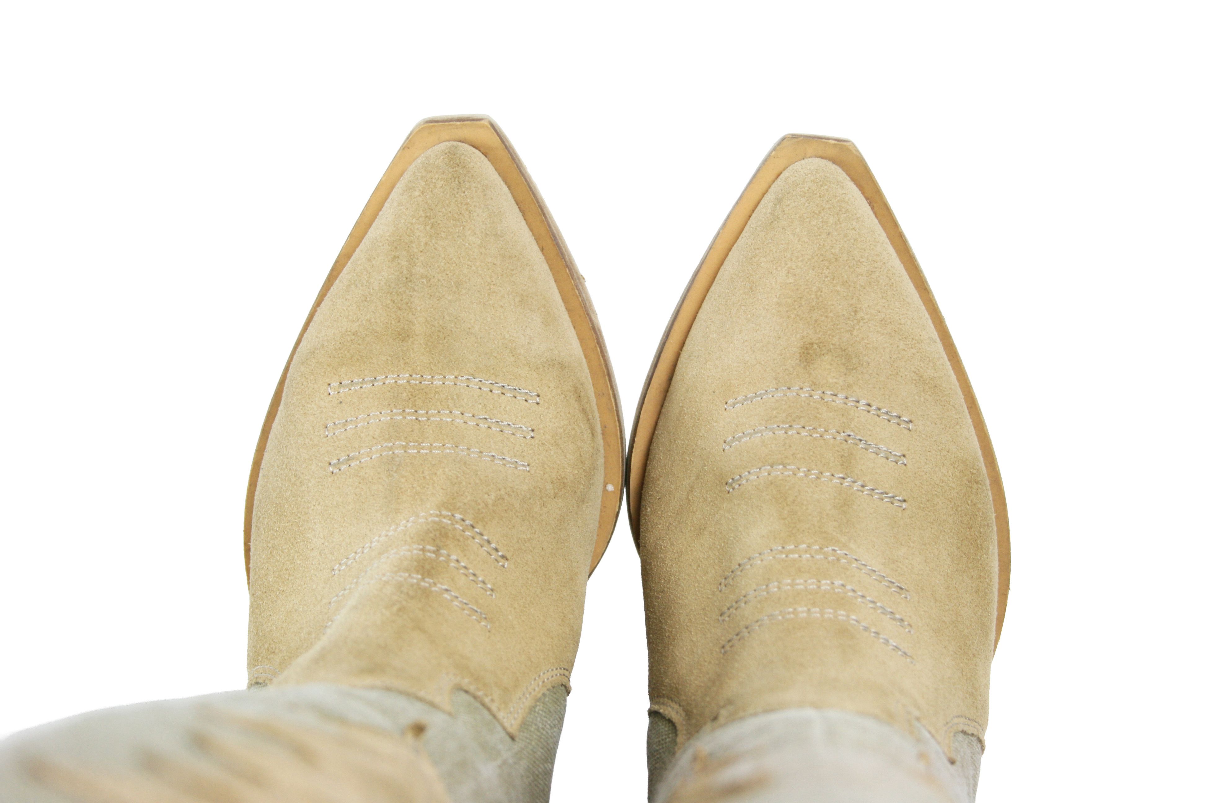 Japanese Brand L37 Let's Get Lost Knee Cowboy Western Y2K Boots Size US 6 / IT 36 - 6 Thumbnail