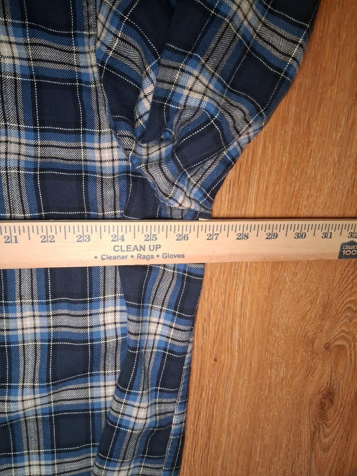 L.L. Bean LL Bean Flannel Button Up Shirt XXLT Blue Multicolor Plaid Size US XXL / EU 58 / 5 - 9 Thumbnail